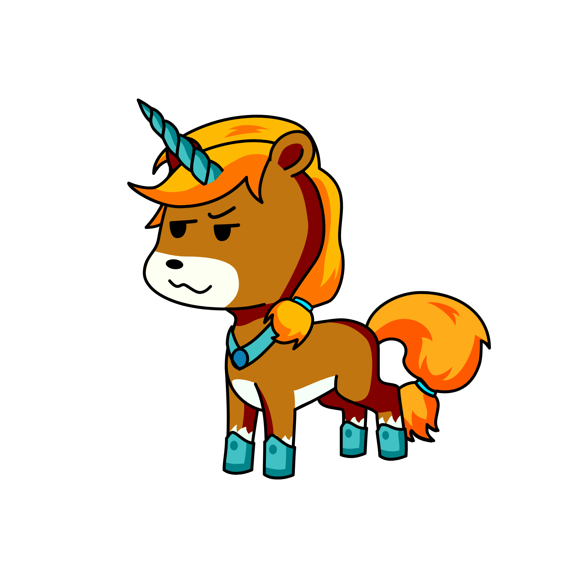 Fire, the unicorn