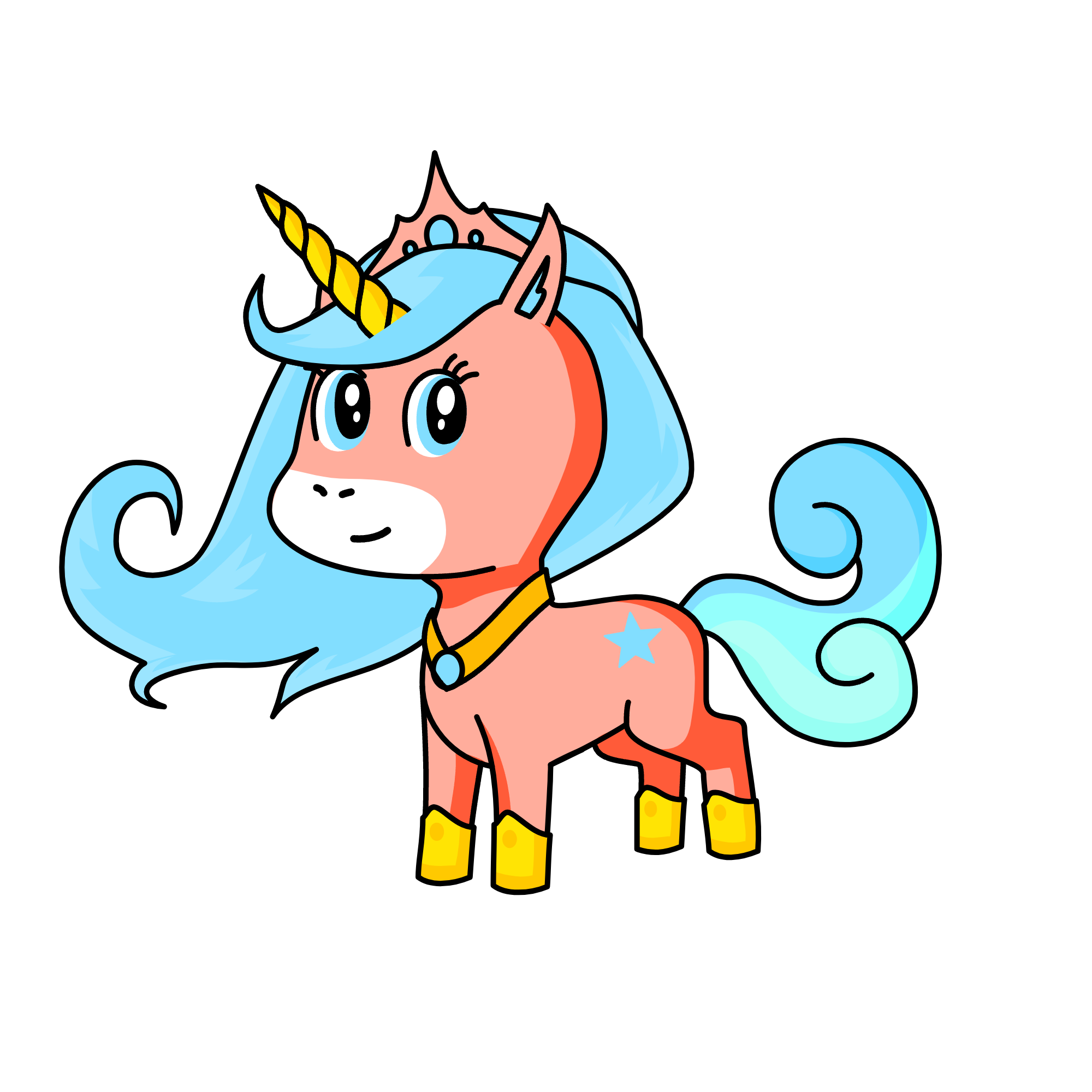 princess pink, the unicorn