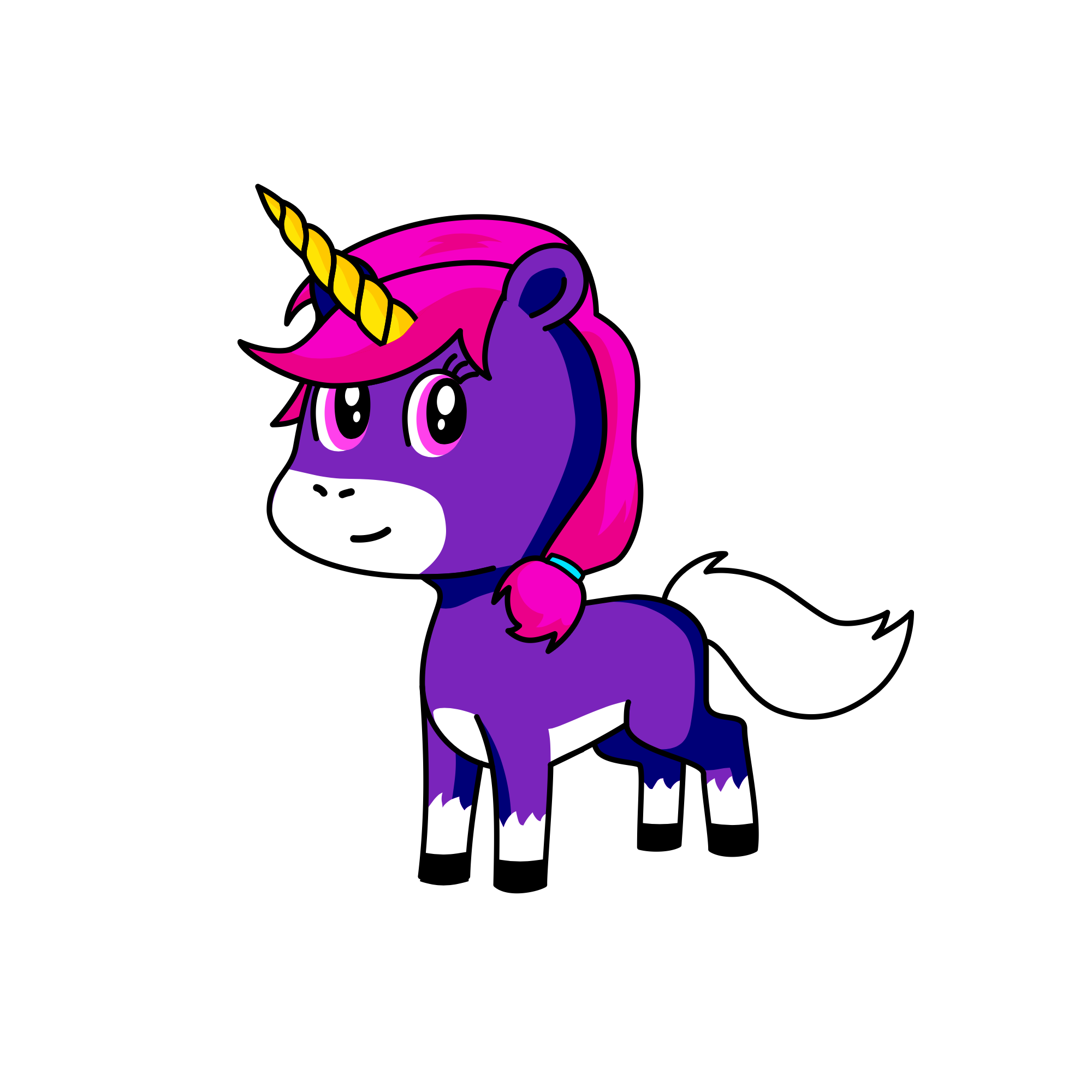 H, the unicorn