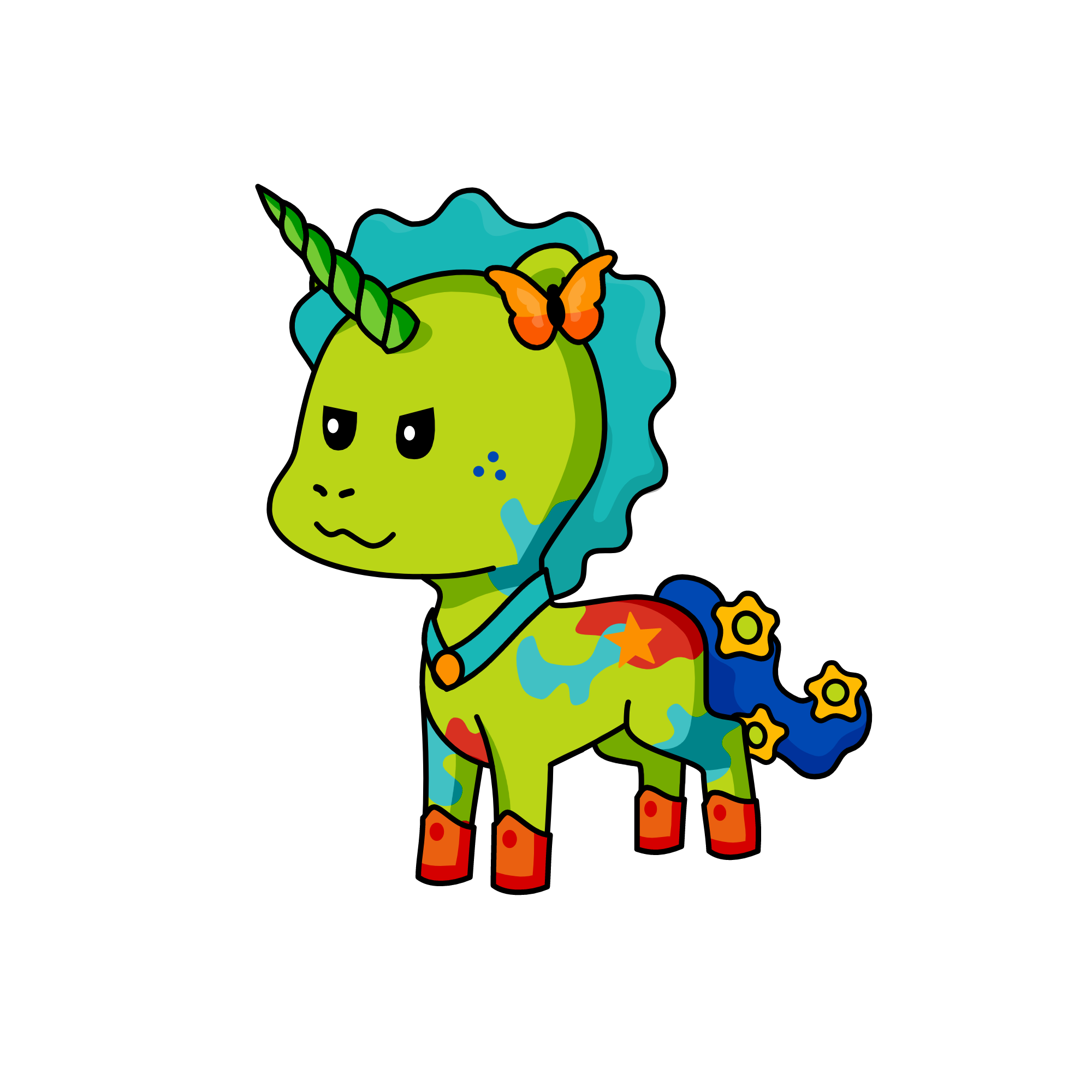 color, the unicorn