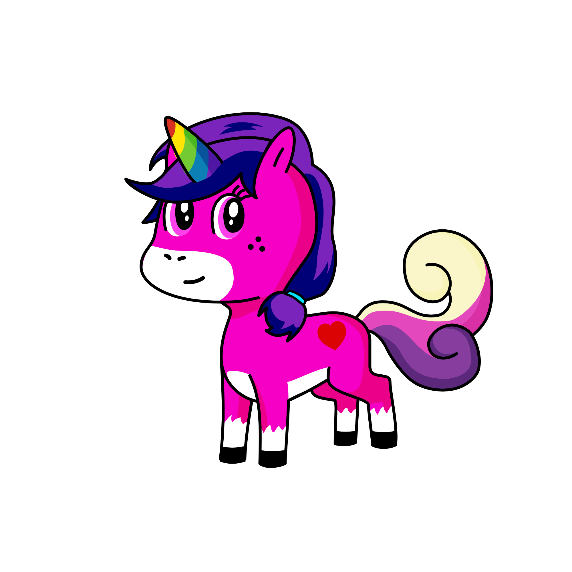 Magic starlight, the unicorn