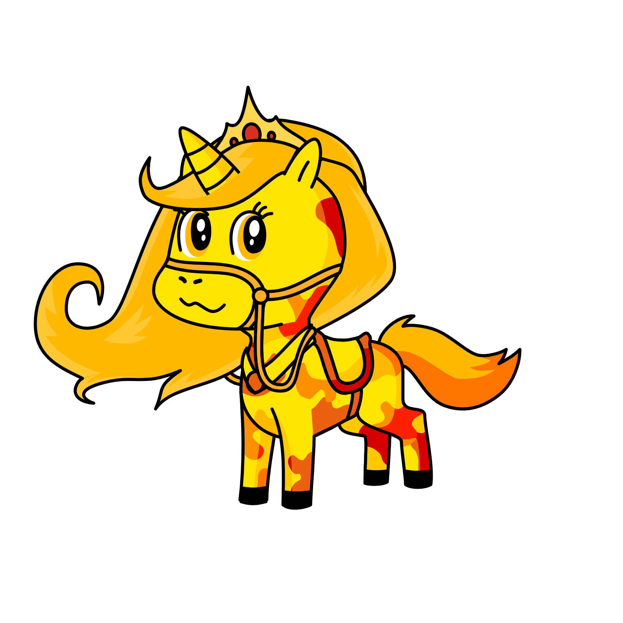 Sunny the Painter, the unicorn