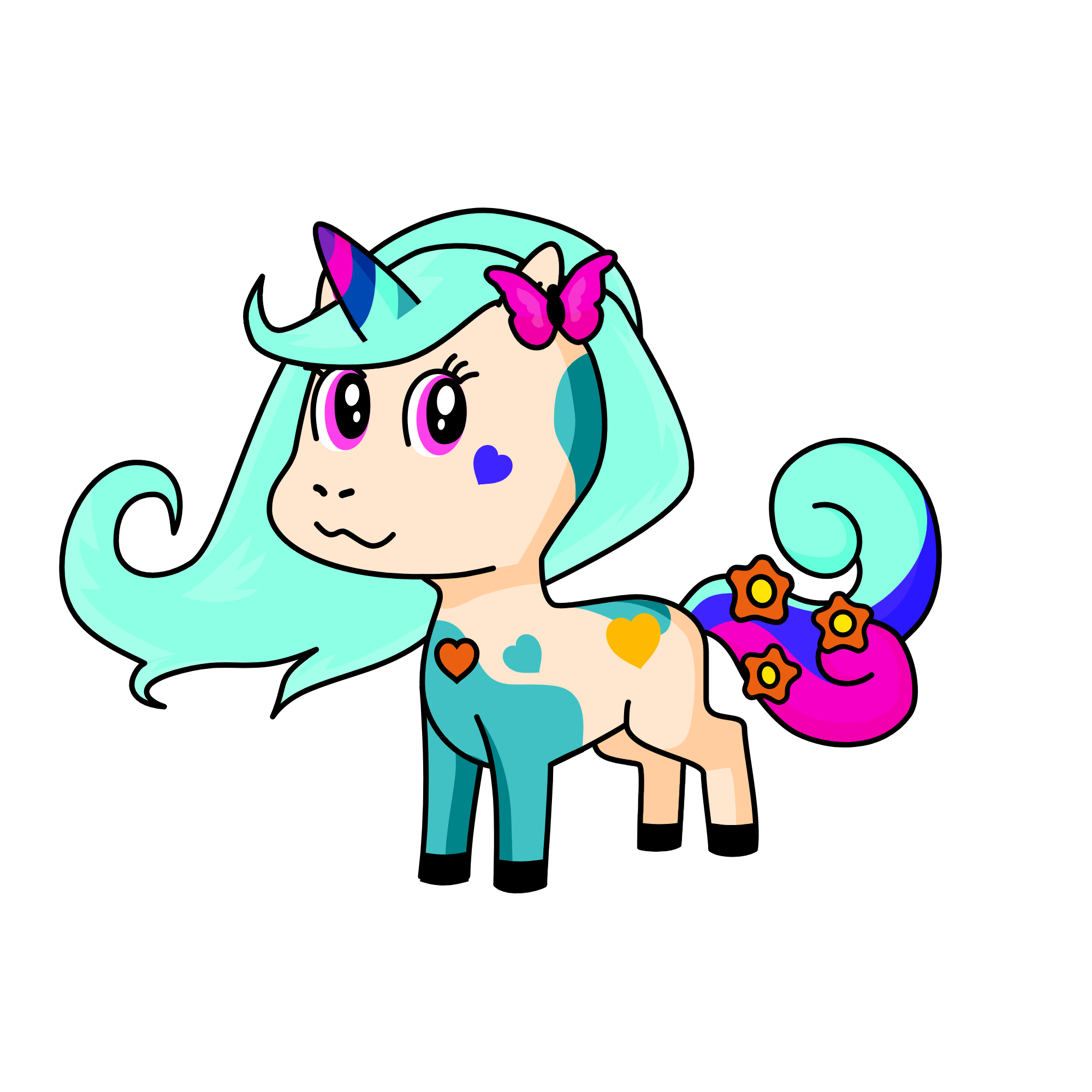 Queen/Princess coral, the unicorn