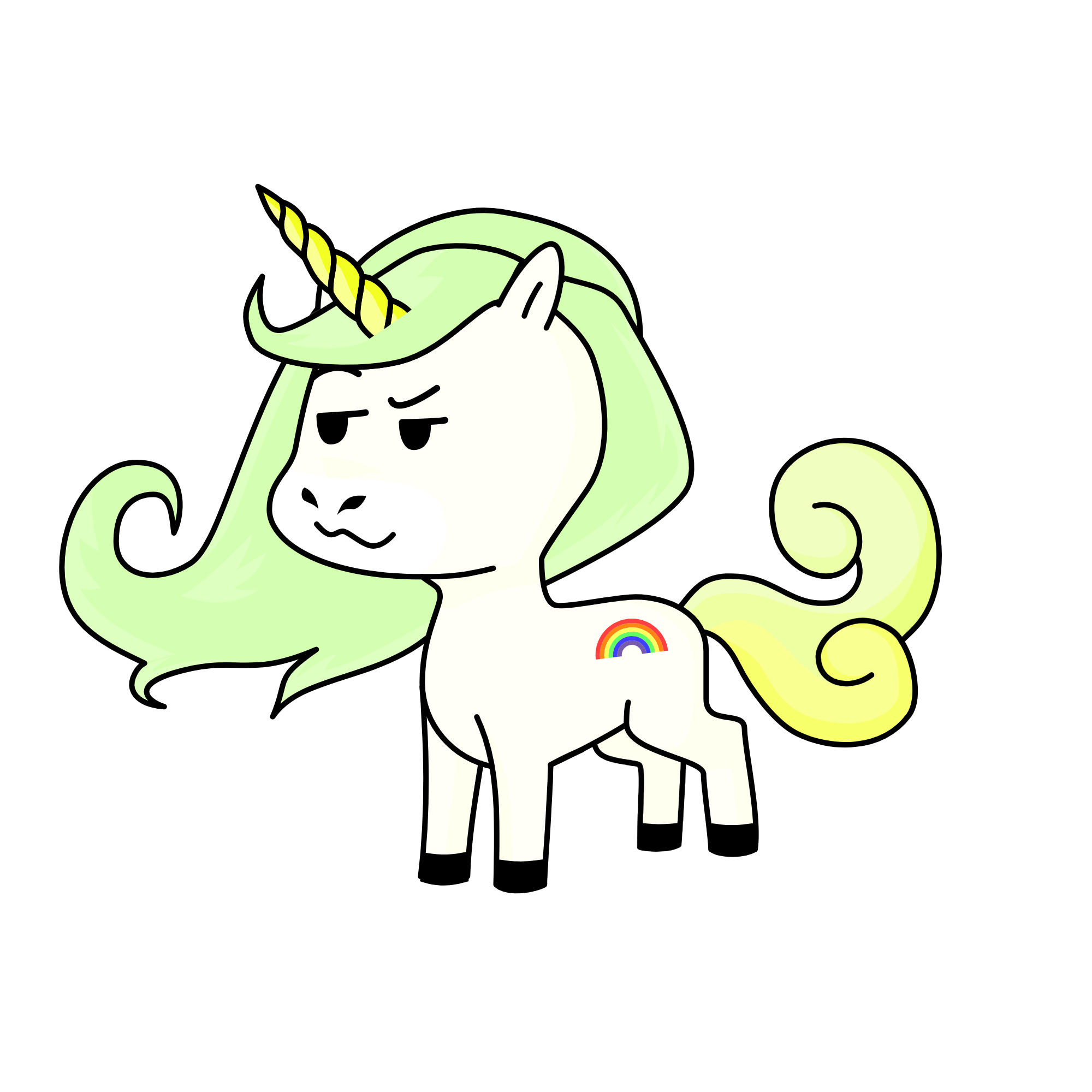 rainbowclouds, the unicorn