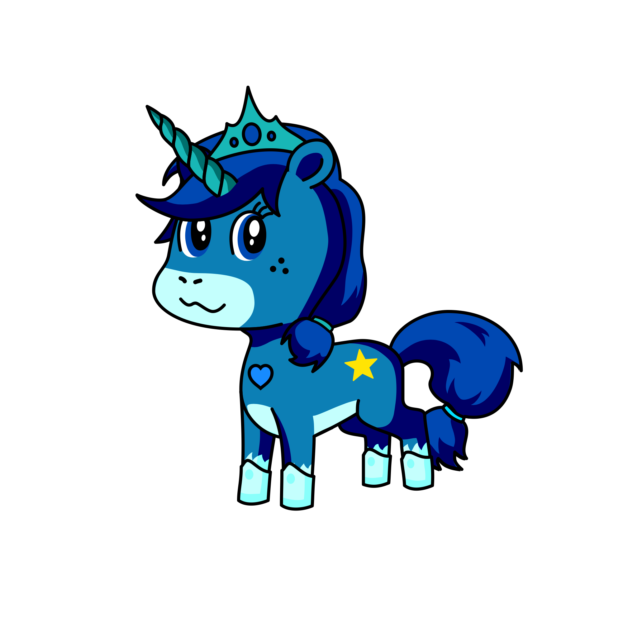 Moonlight, the unicorn