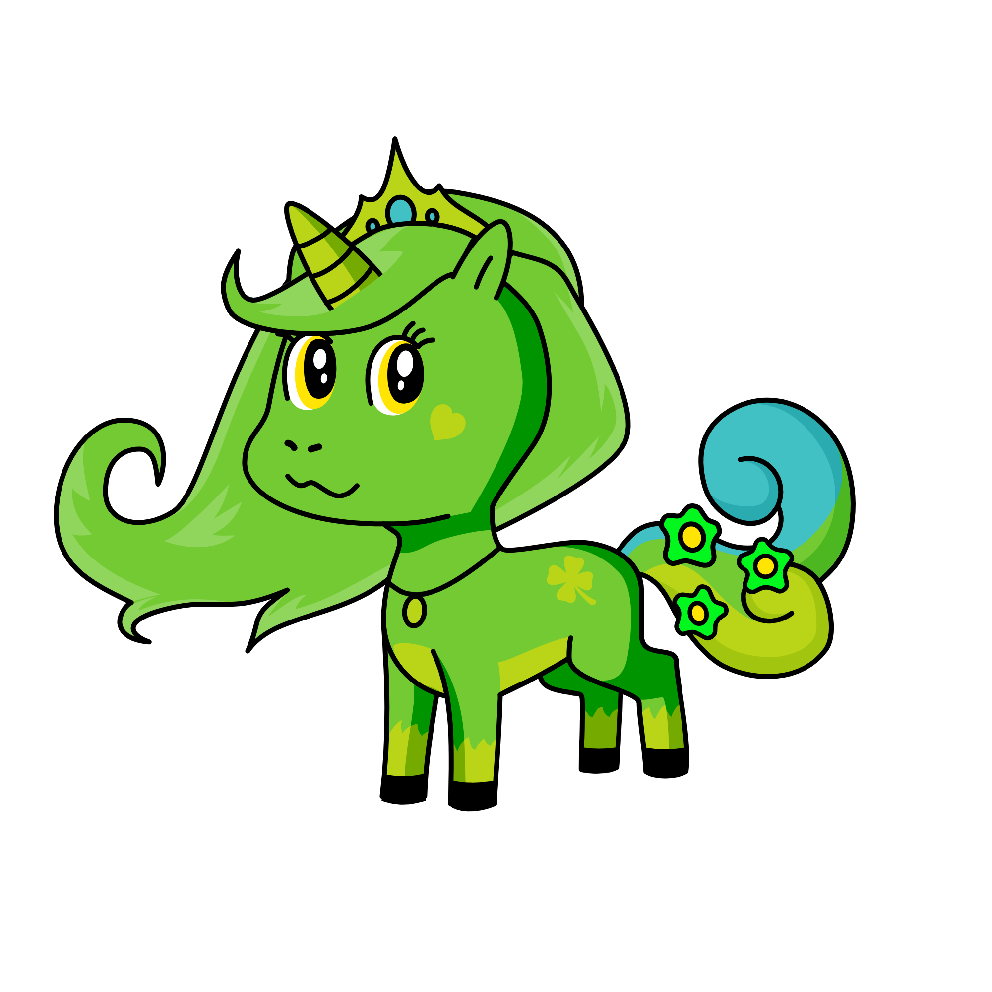 Princess clover, the unicorn