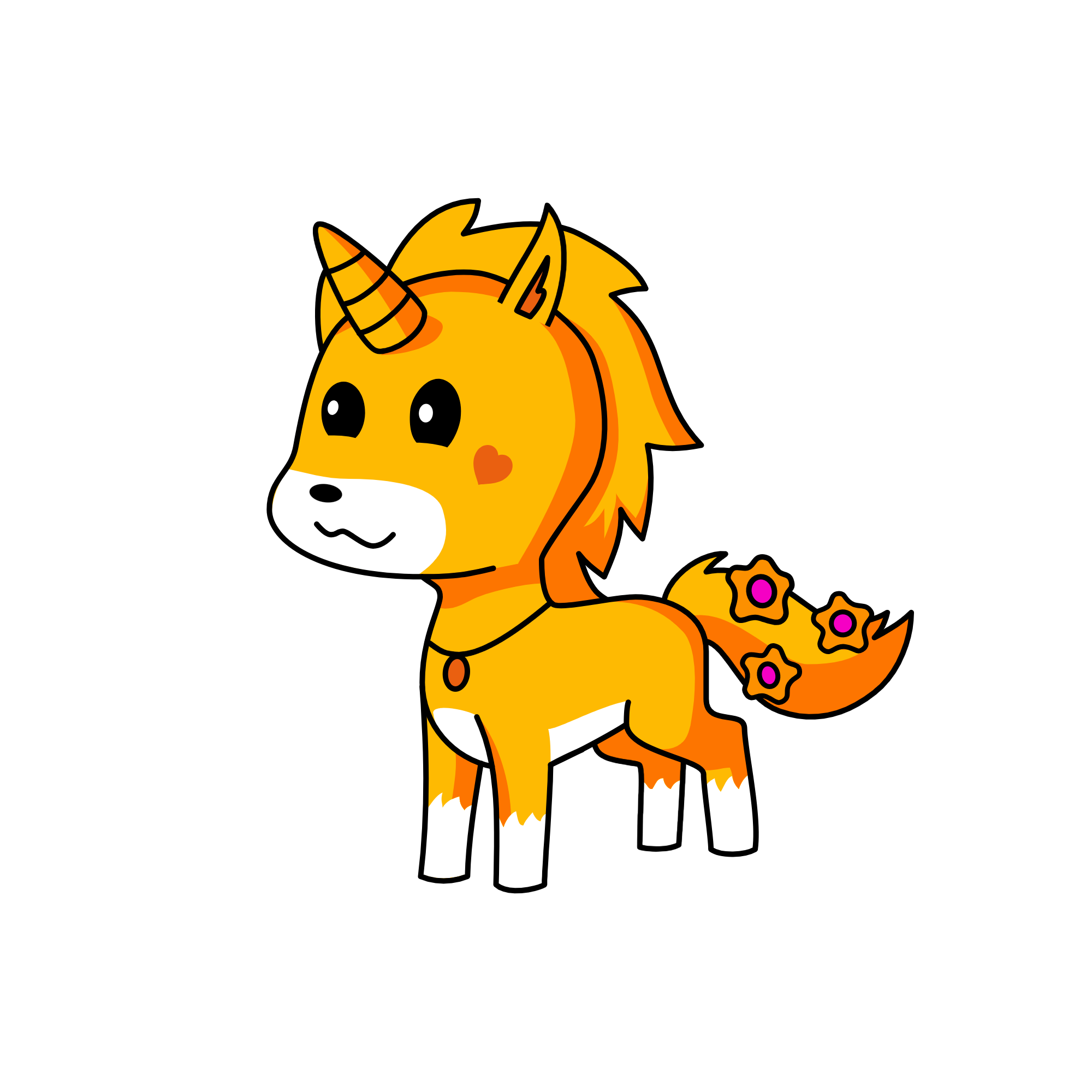 red fox, the unicorn