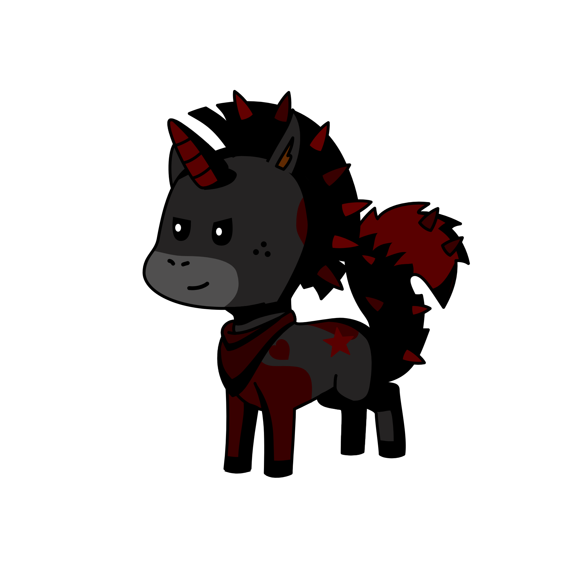 black shadow, the unicorn