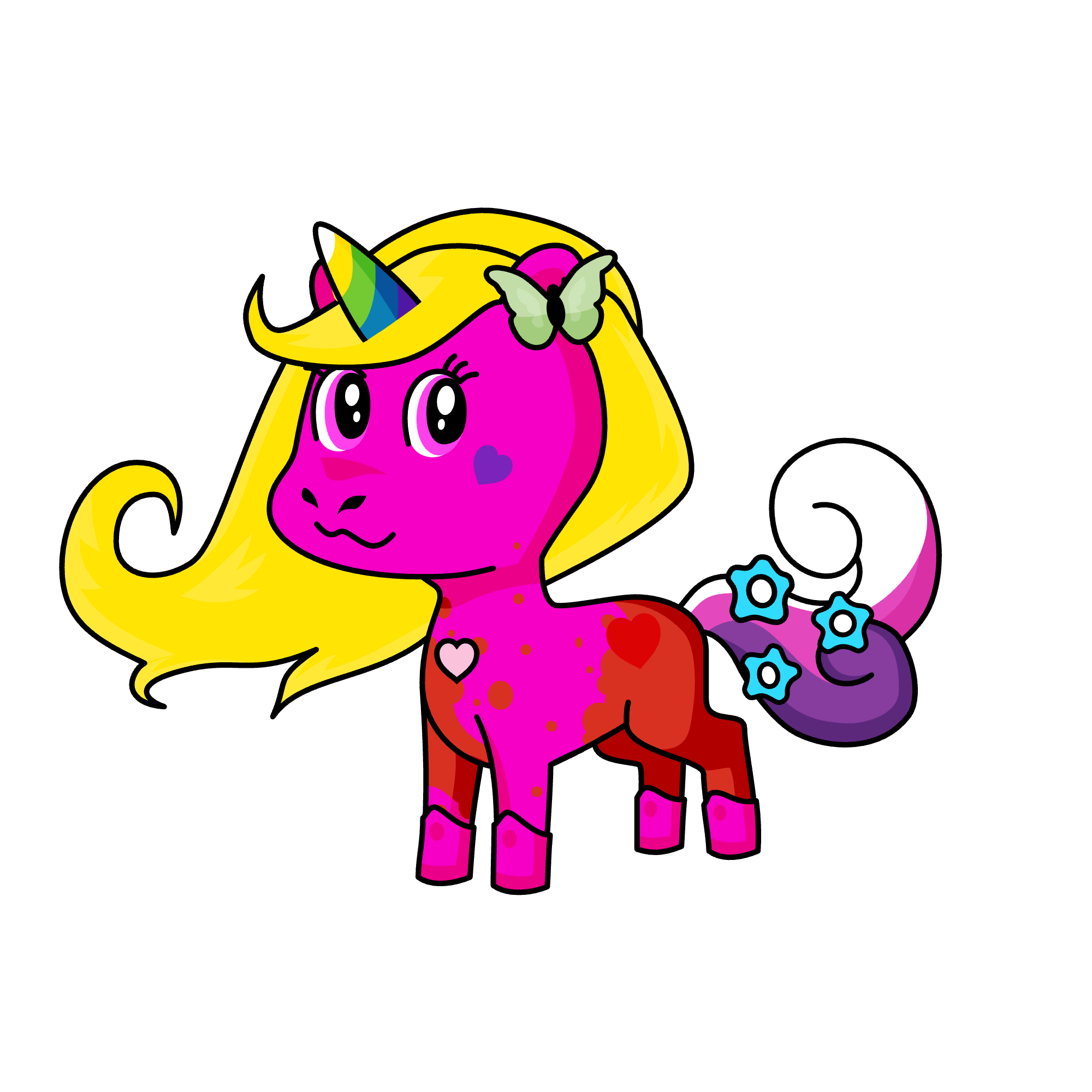Rainbow, the unicorn
