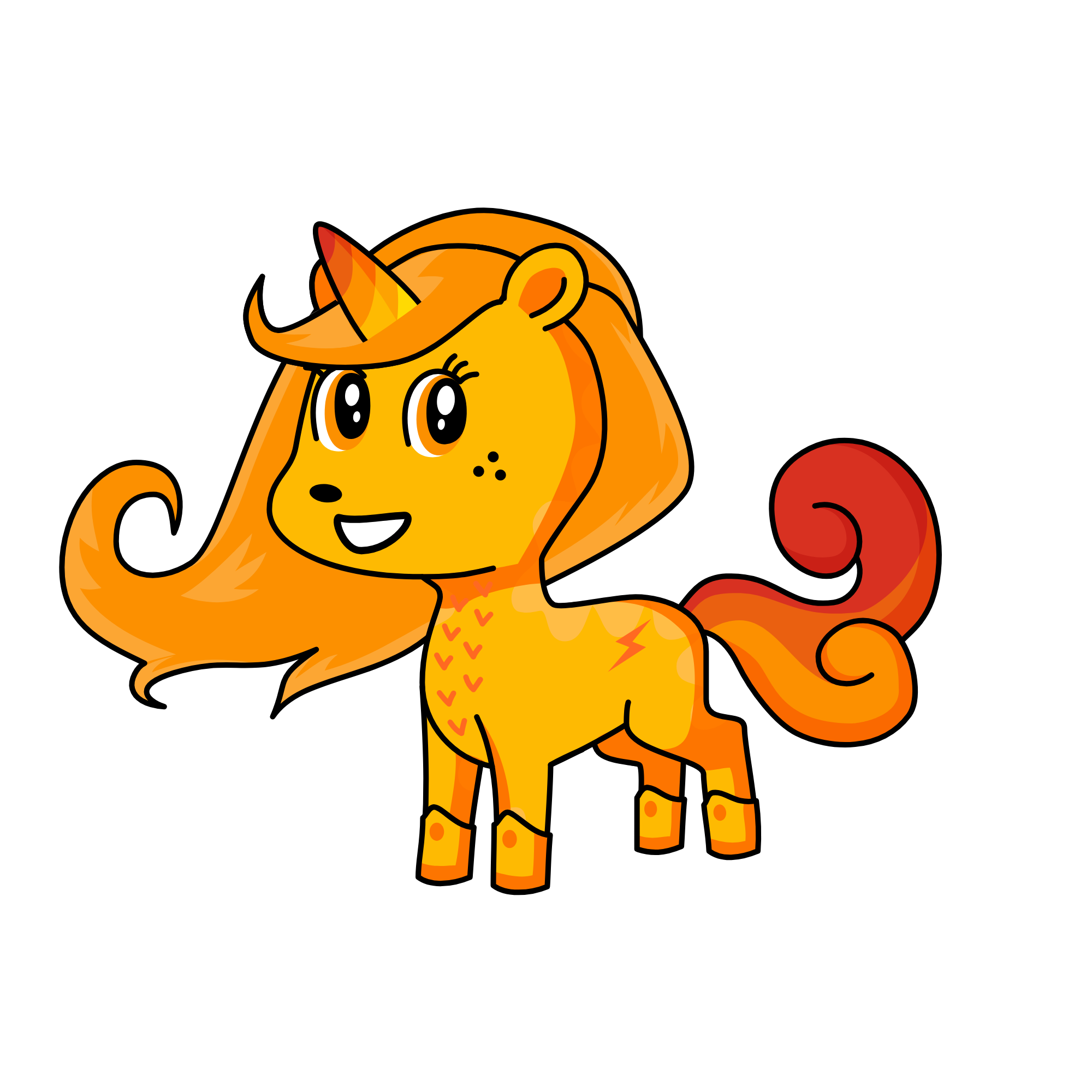 Fire, the unicorn