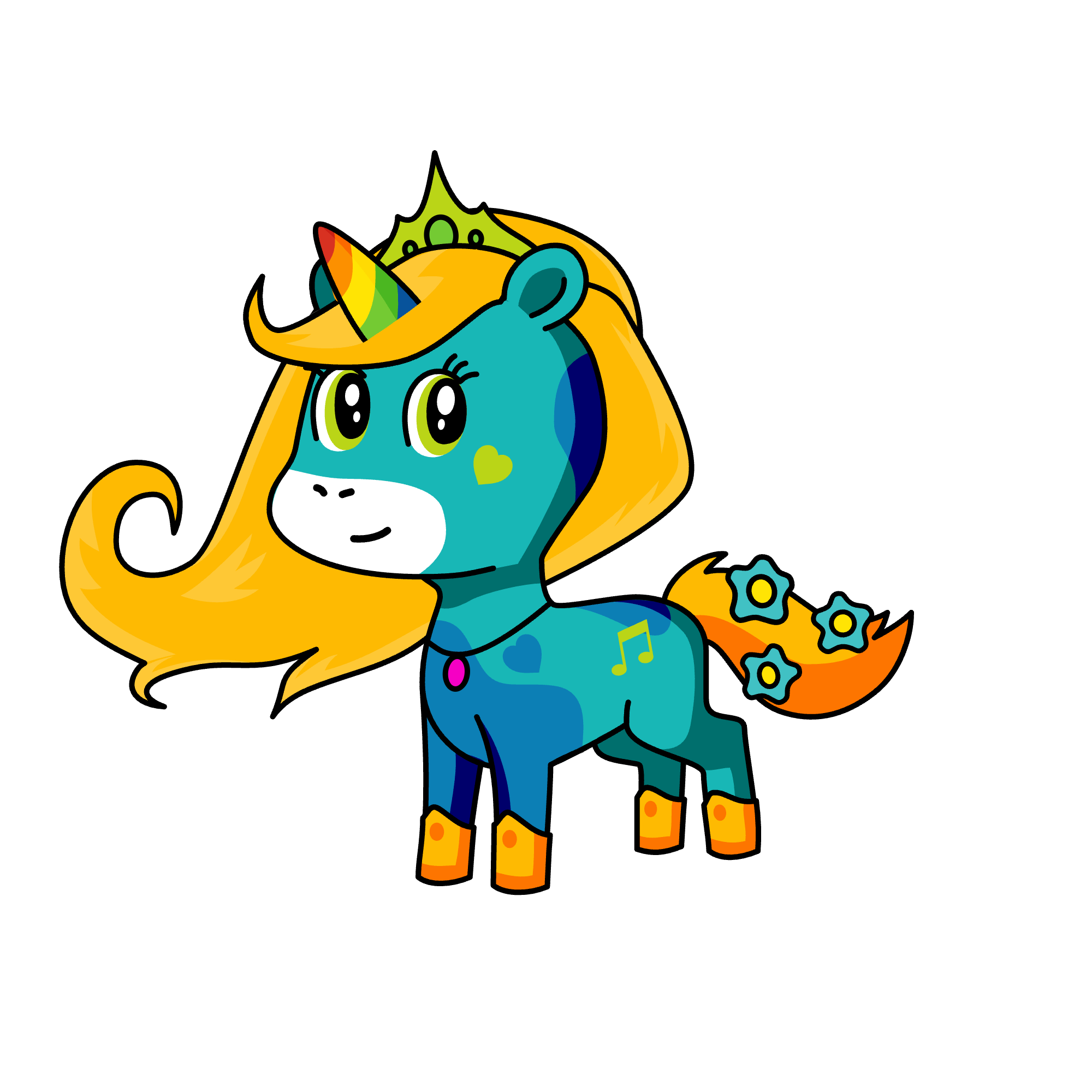 Princess moonlight, the unicorn