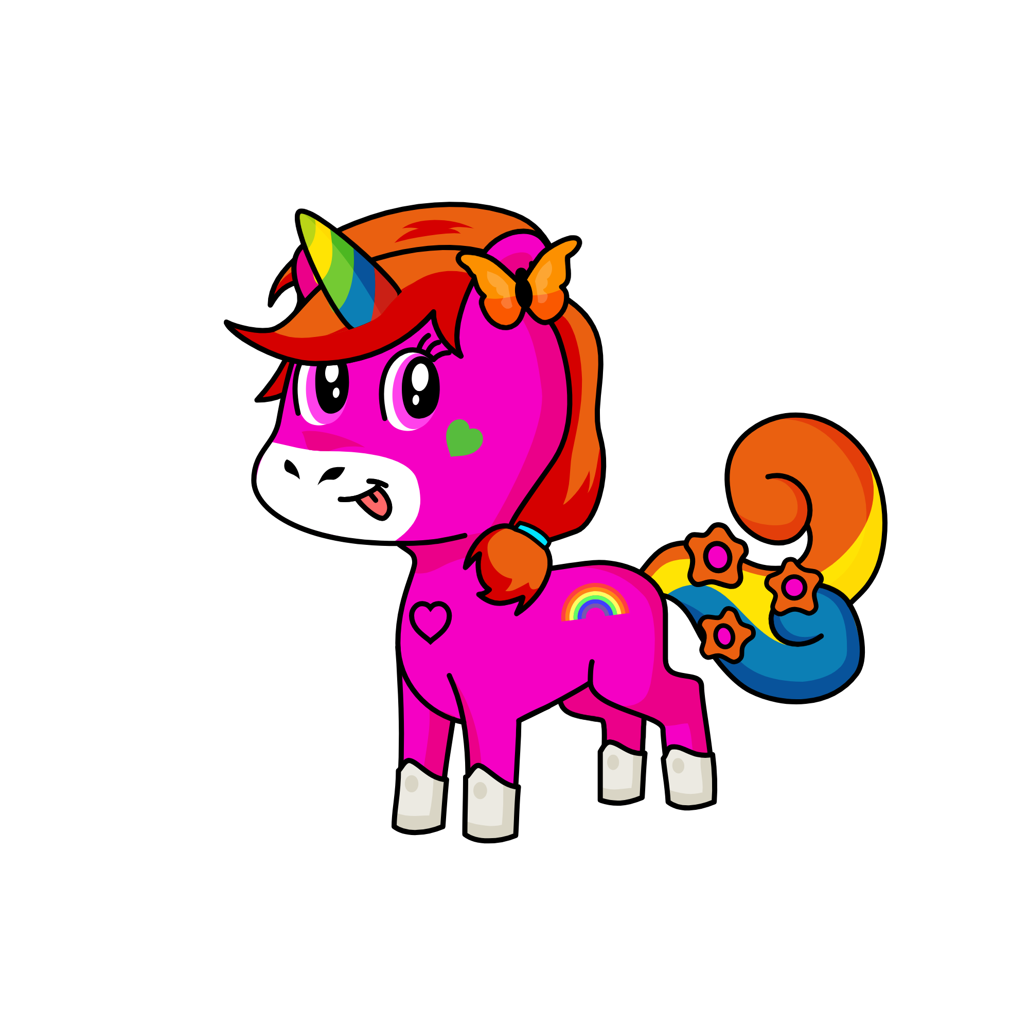 pony, the unicorn