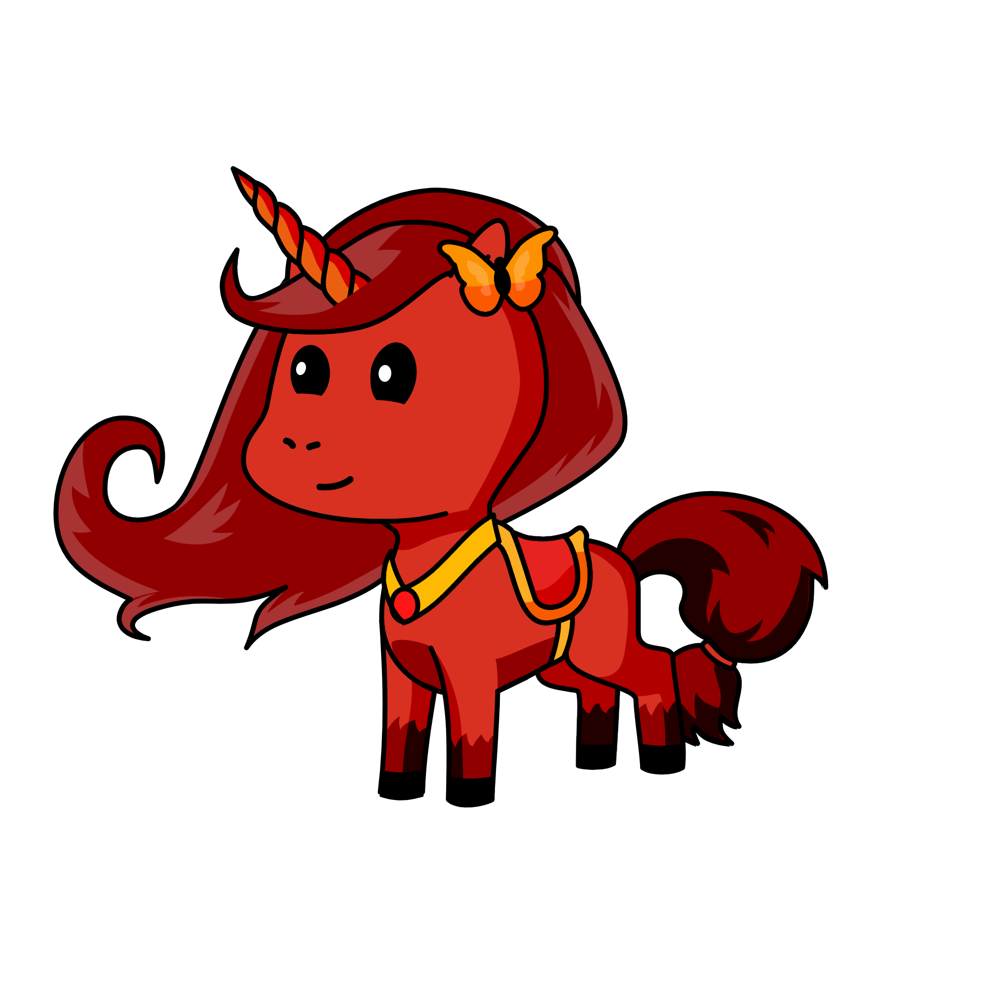 Red, the unicorn