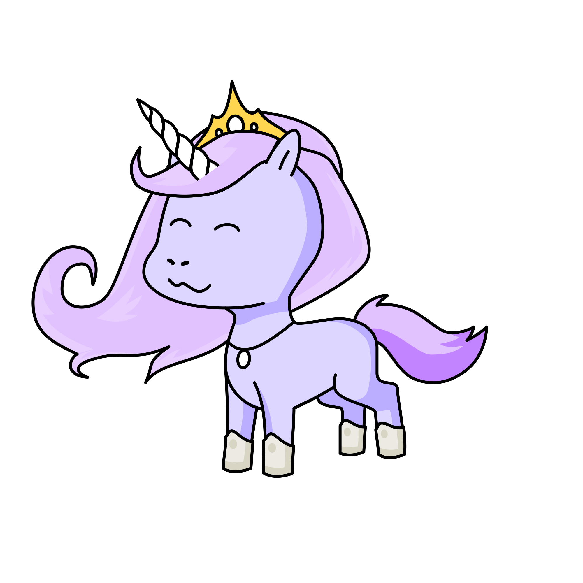 Princess Evelyn of snowlinda, the unicorn