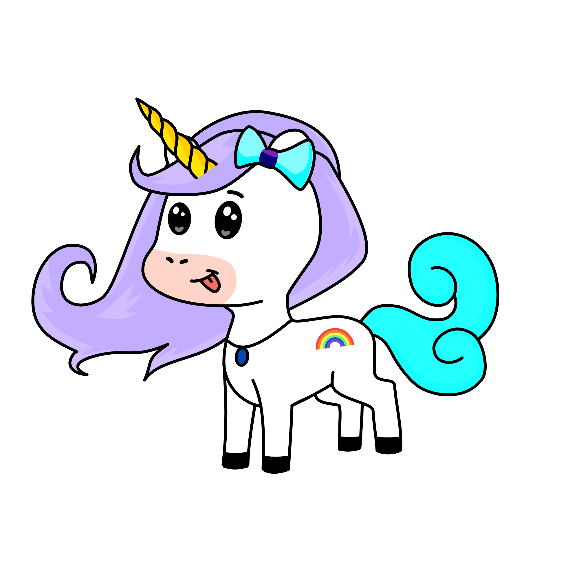 Violet, the unicorn