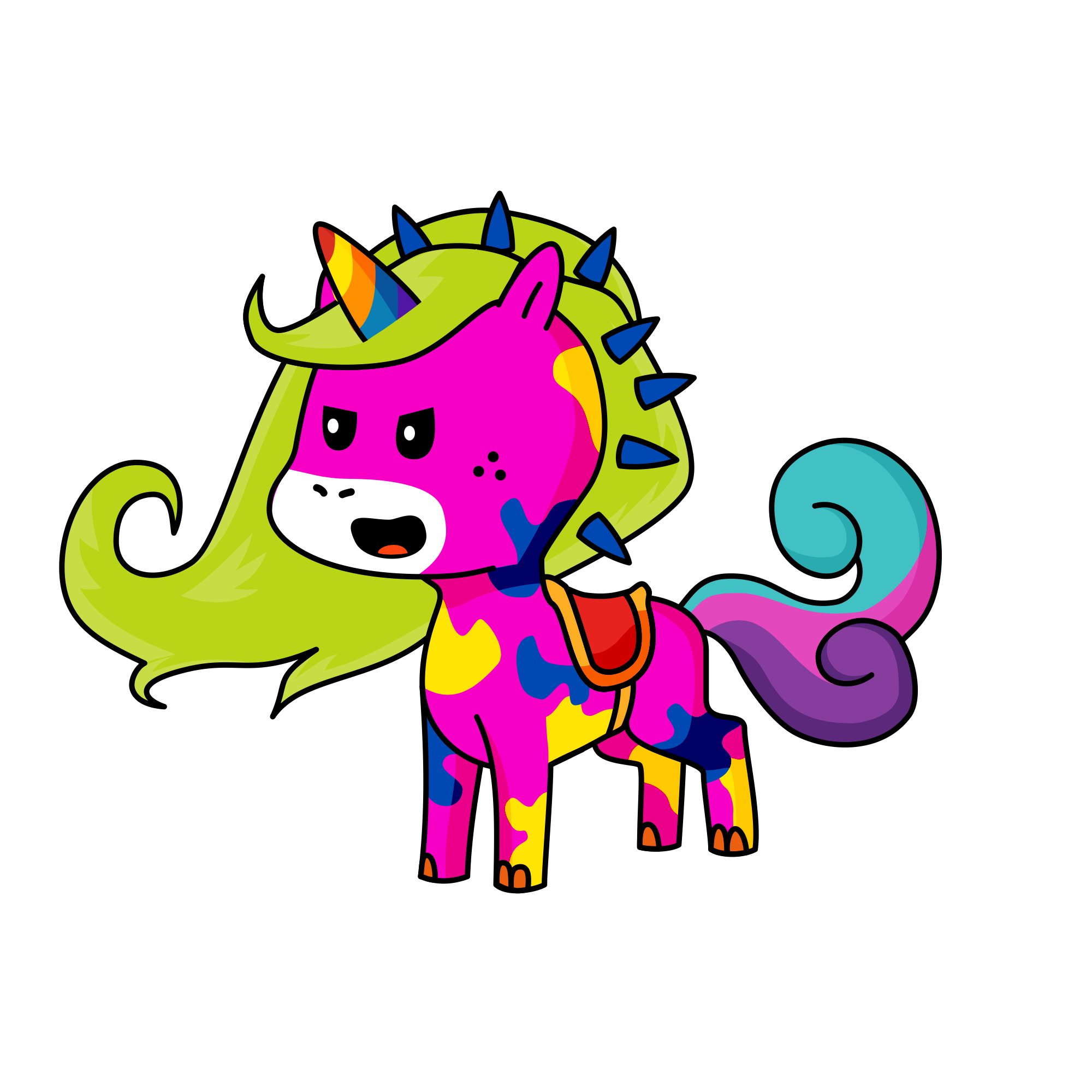 Spacklee, the unicorn