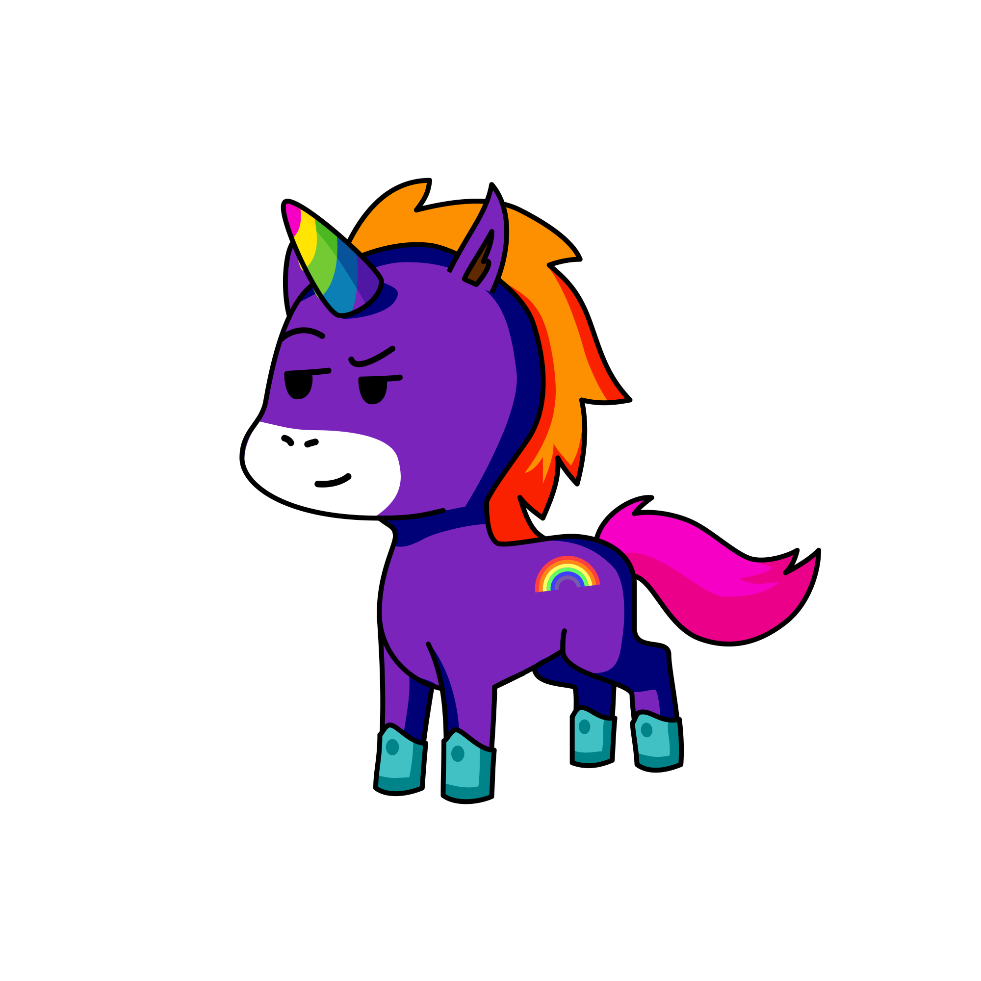 Sparkles, the unicorn
