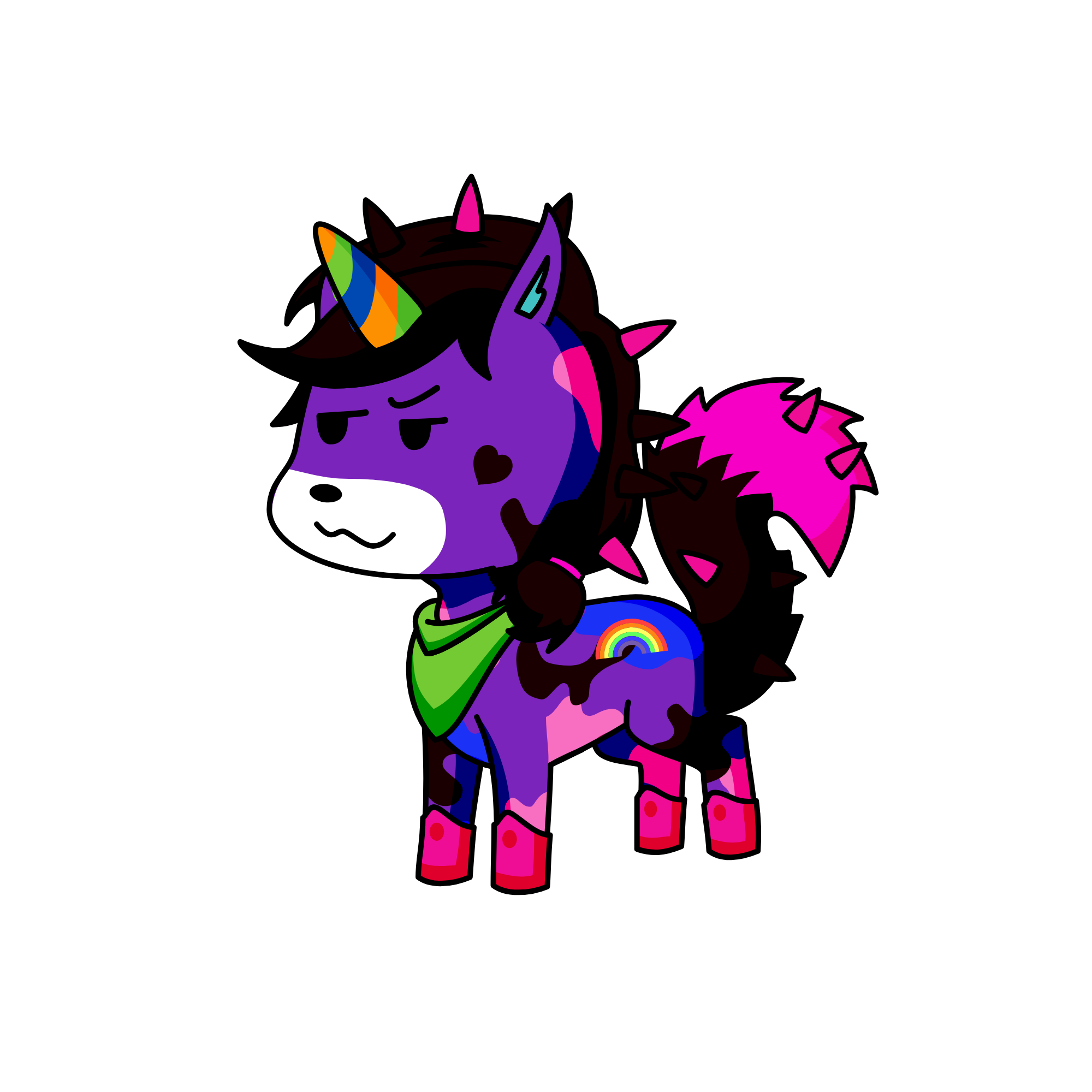 E, the unicorn