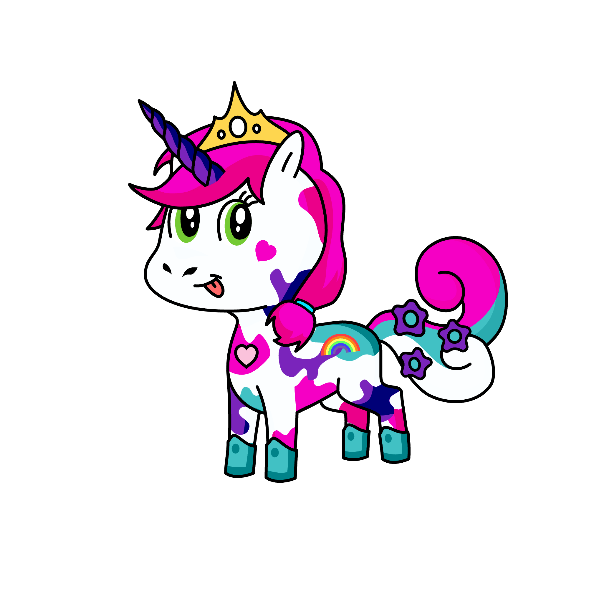 B, the unicorn