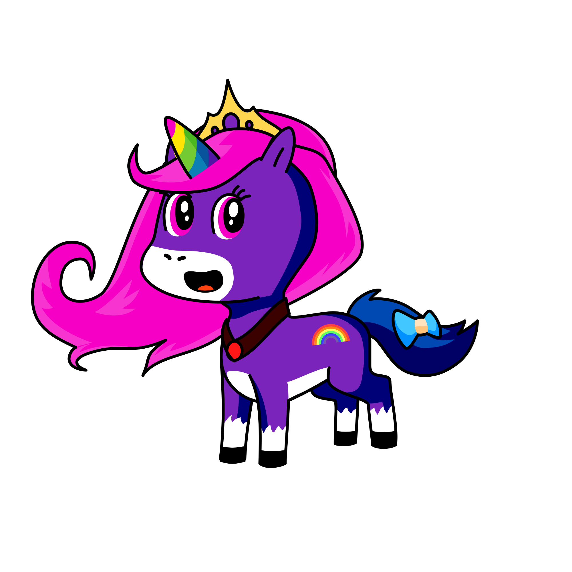 Rainbow , the unicorn