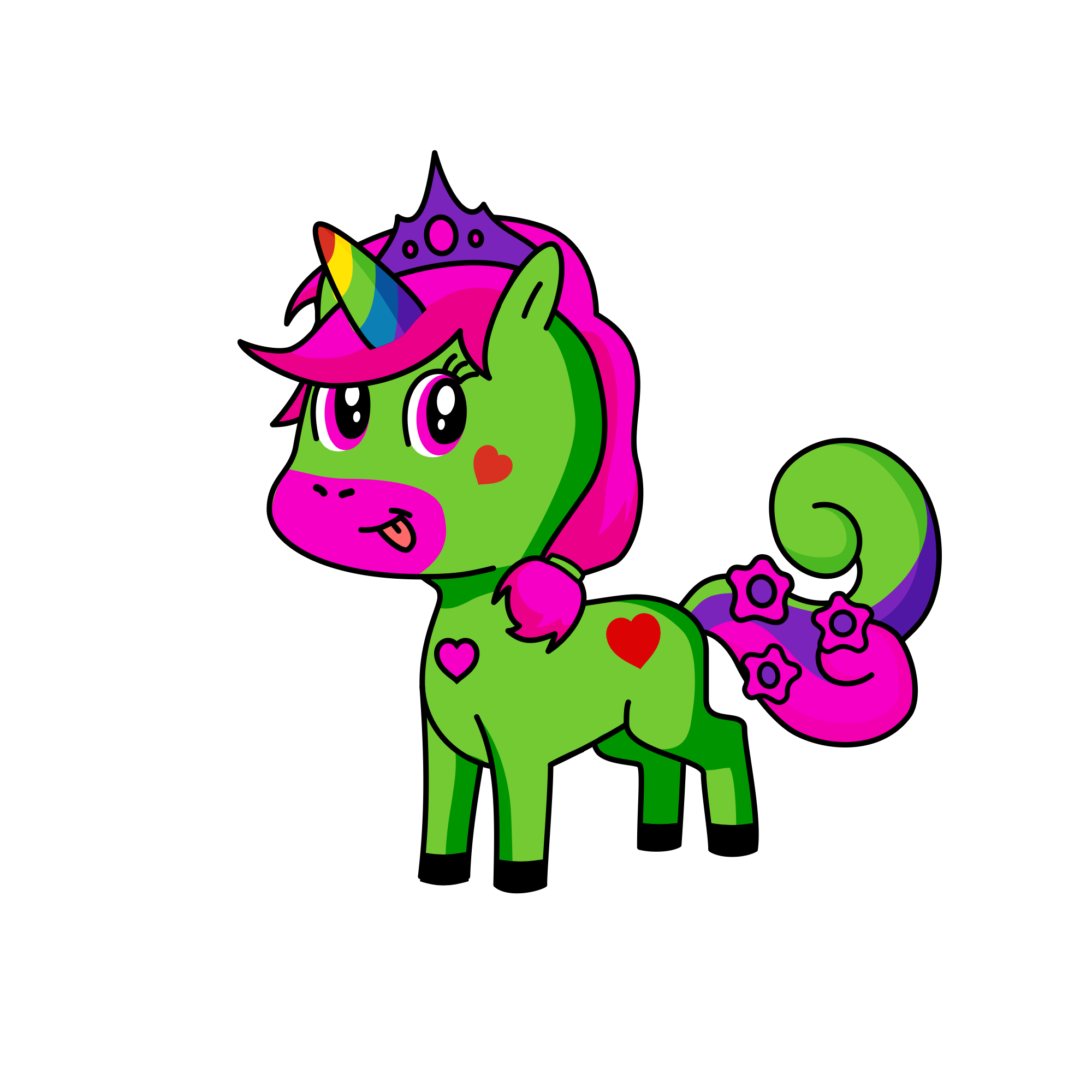 Hearts, the unicorn