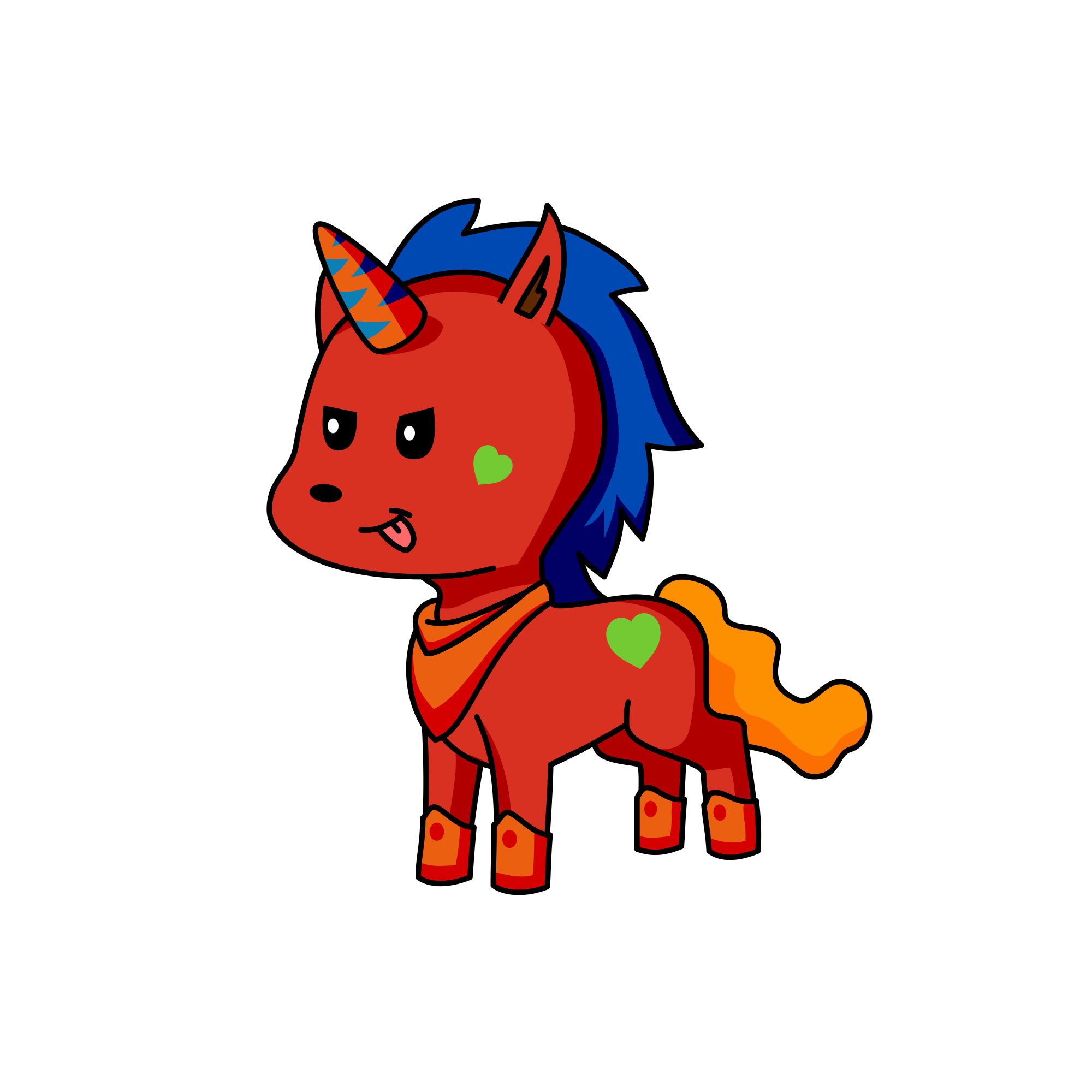 Spidey, the unicorn