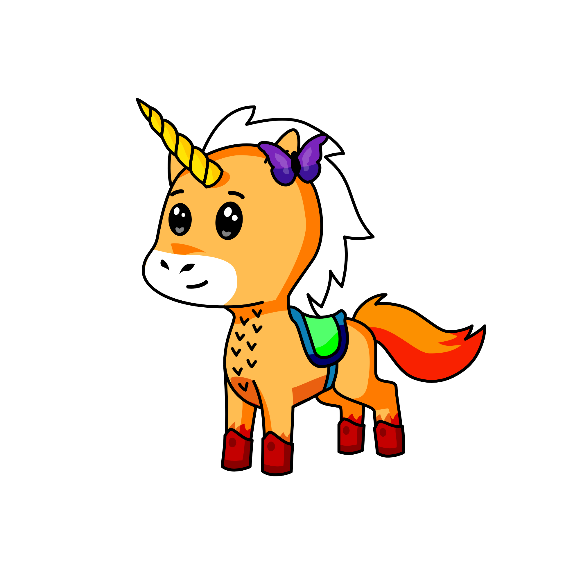 Oreo Butcup swet hert, the unicorn