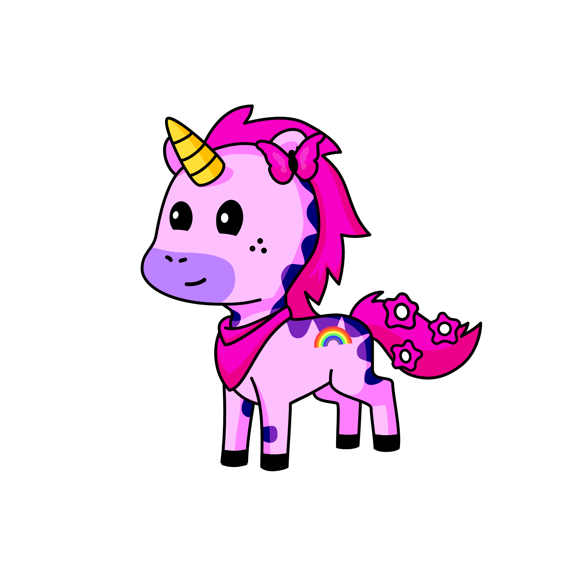 pink, the unicorn
