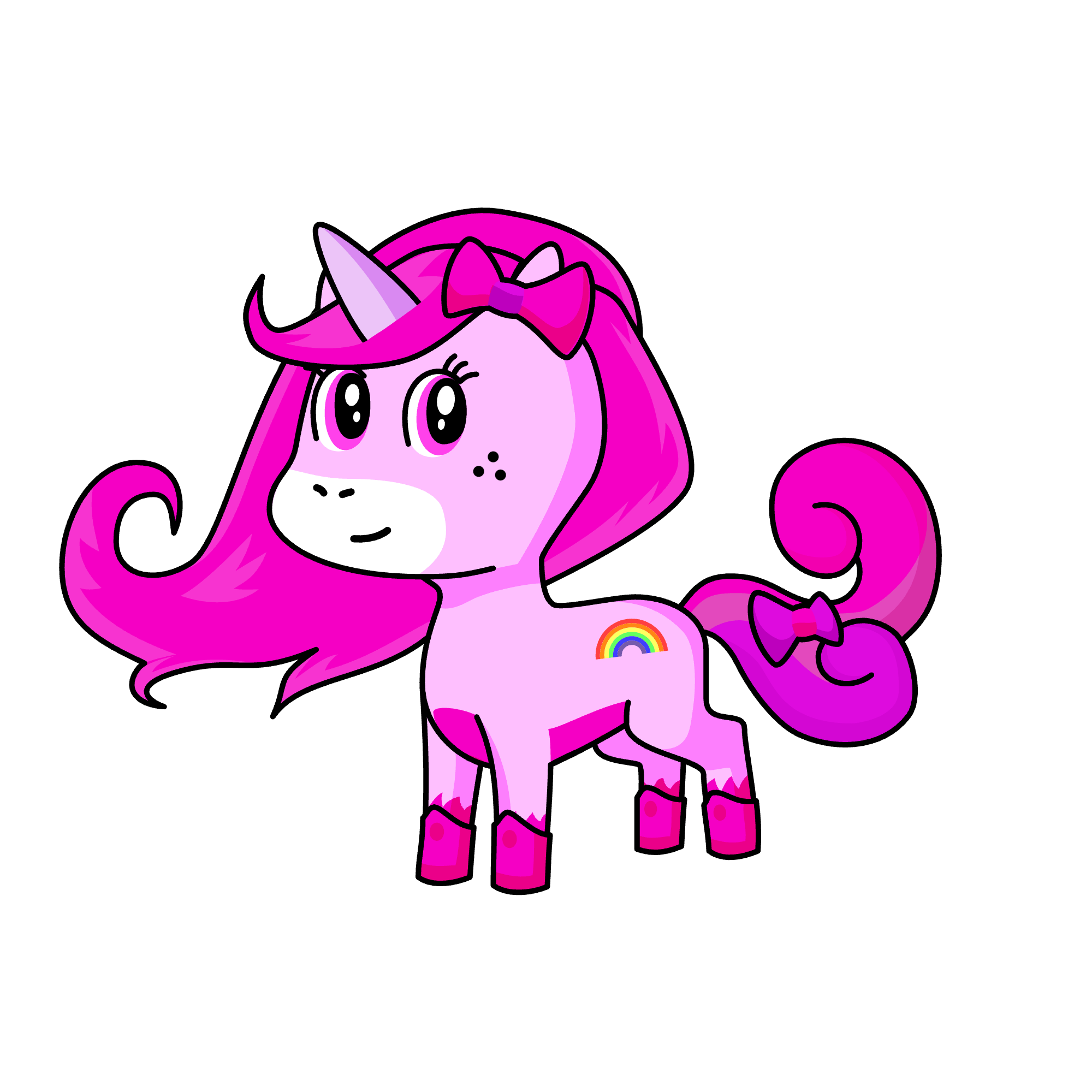 Pinki, the unicorn