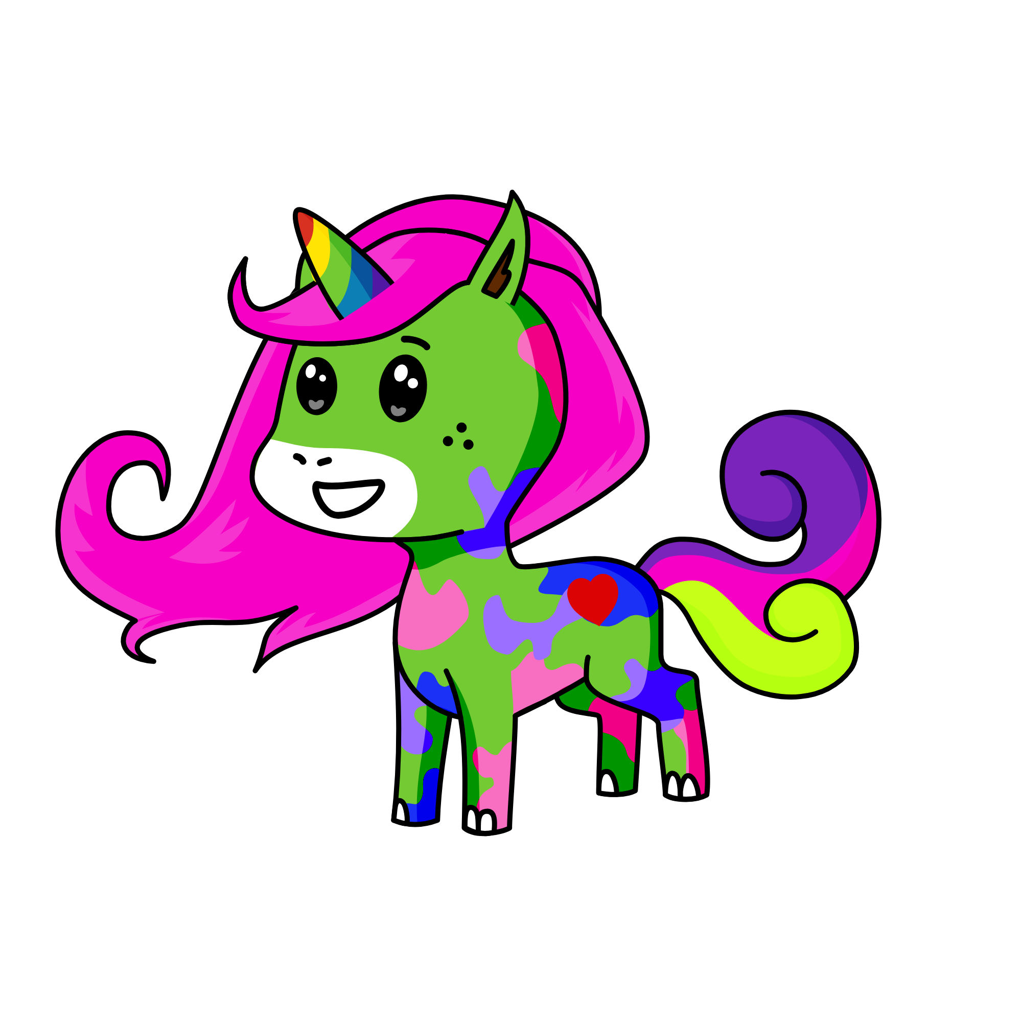 rose, the unicorn