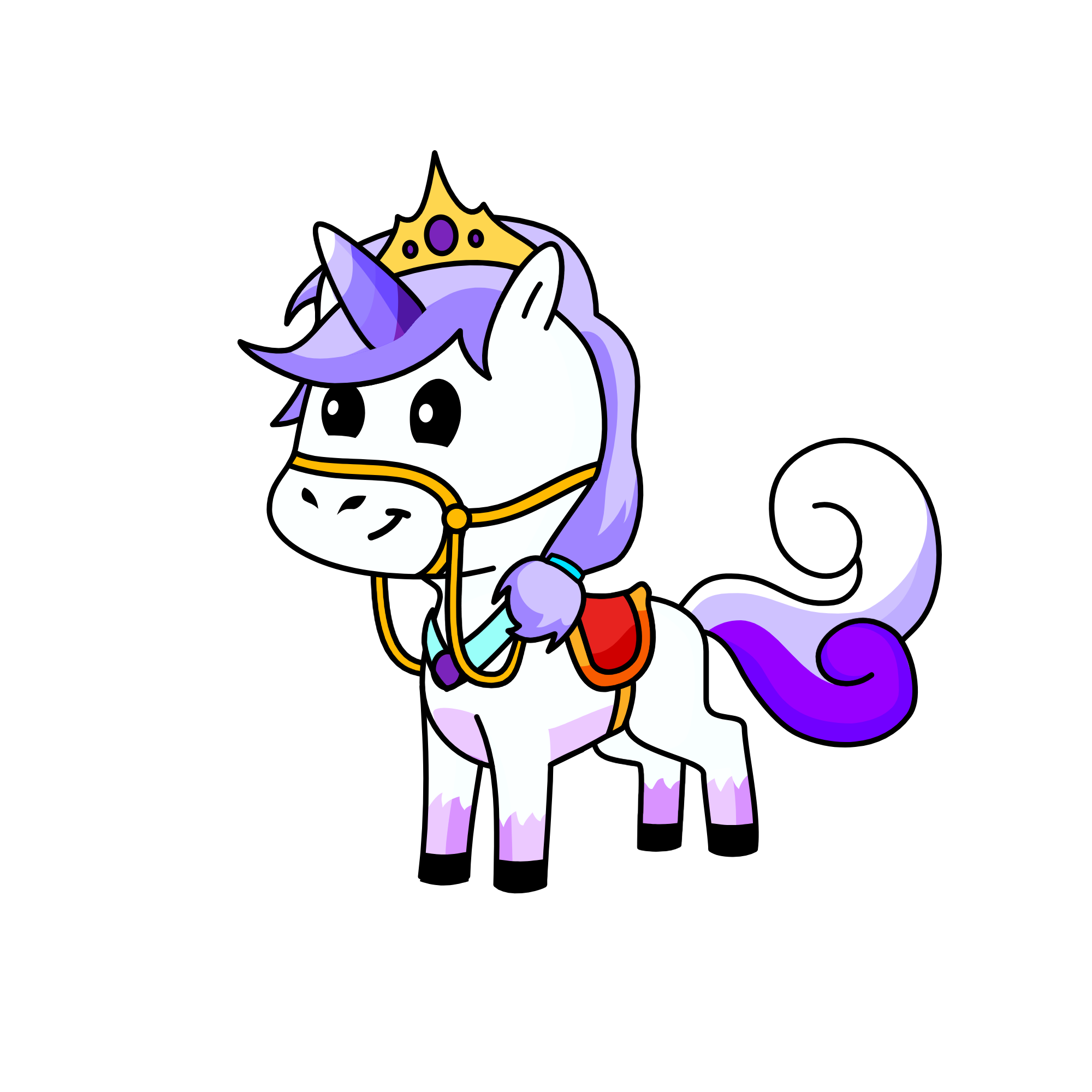 Violet, the unicorn
