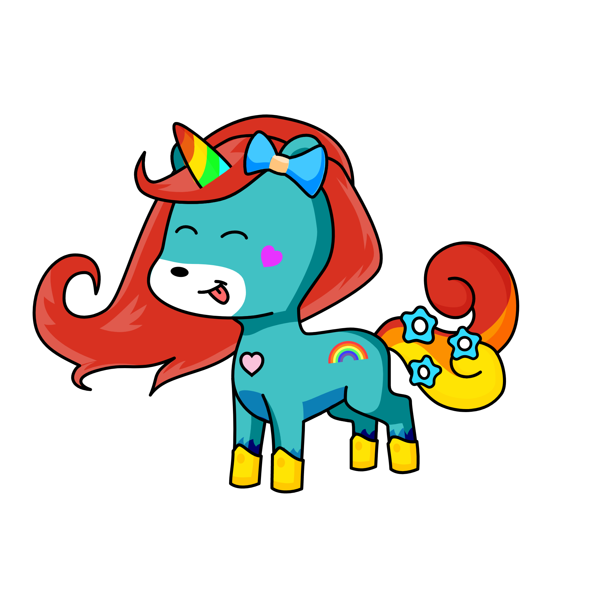 Rainbow !, the unicorn