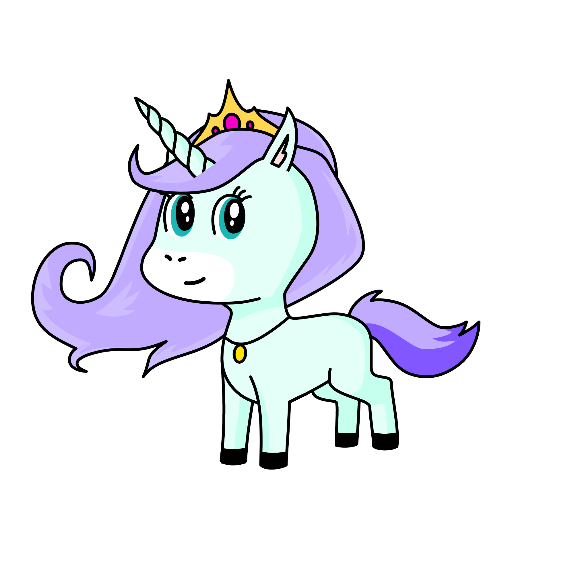 Violet, the unicorn