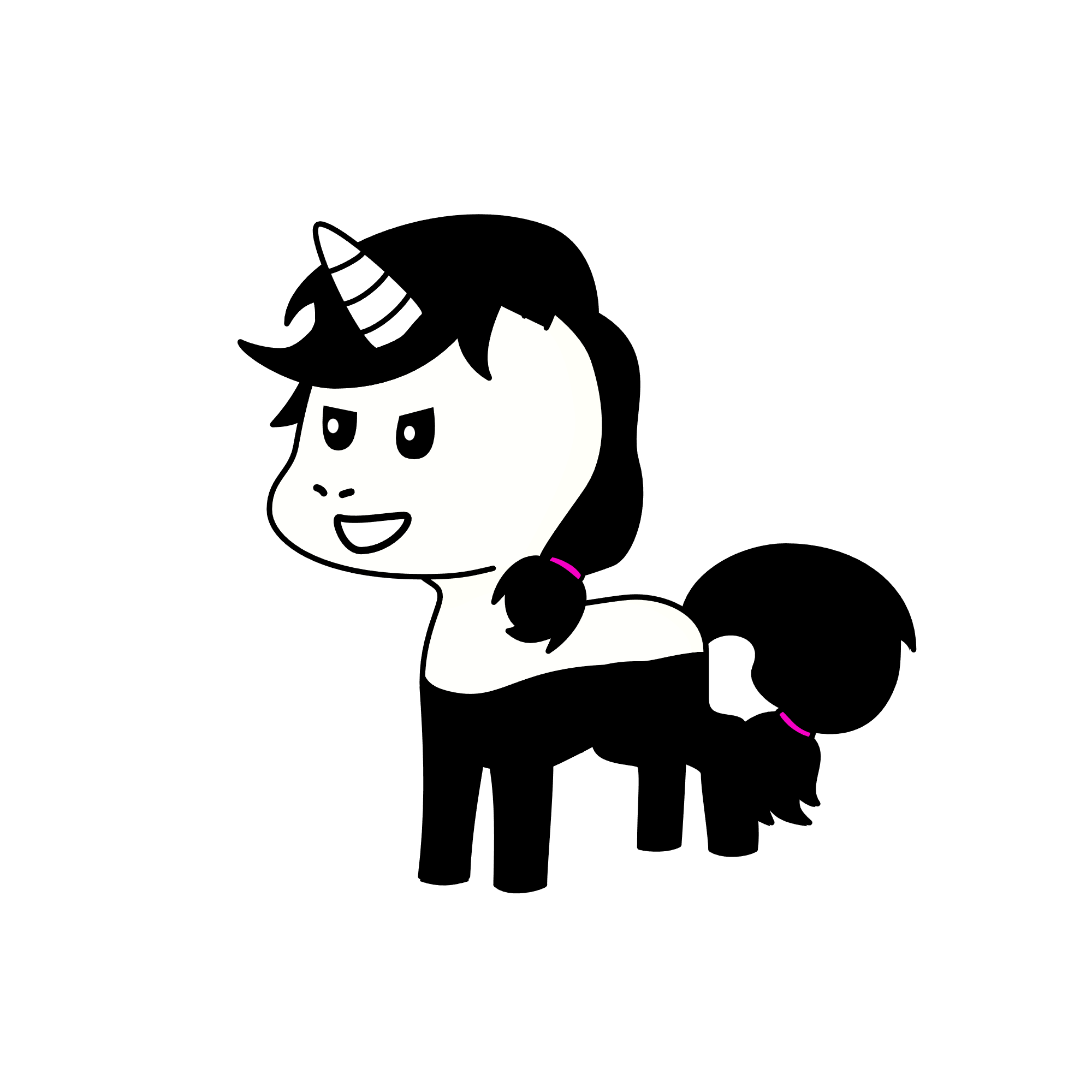 Kuromi, the unicorn
