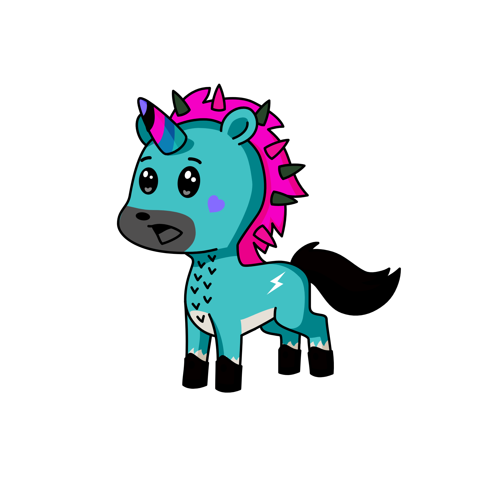 emo girl, the unicorn