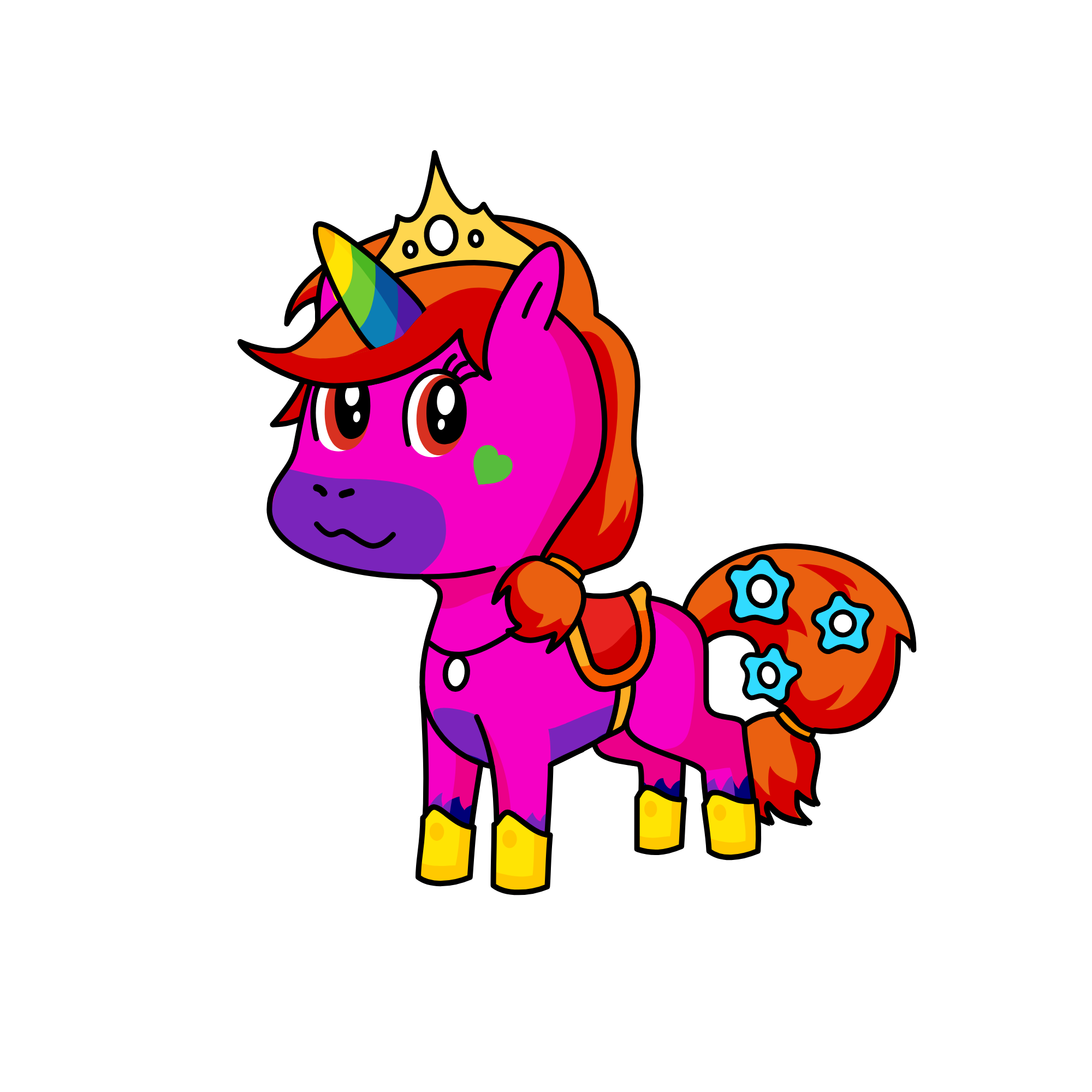 rainbow             , the unicorn