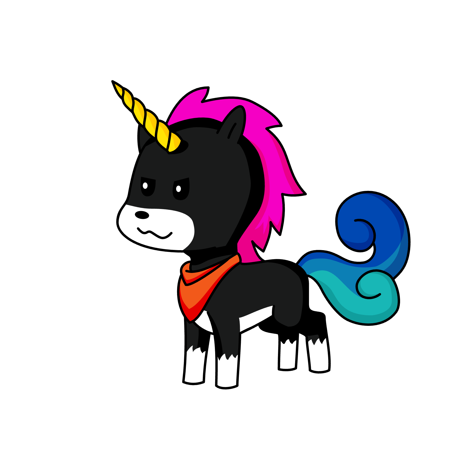 Blackfox, the unicorn