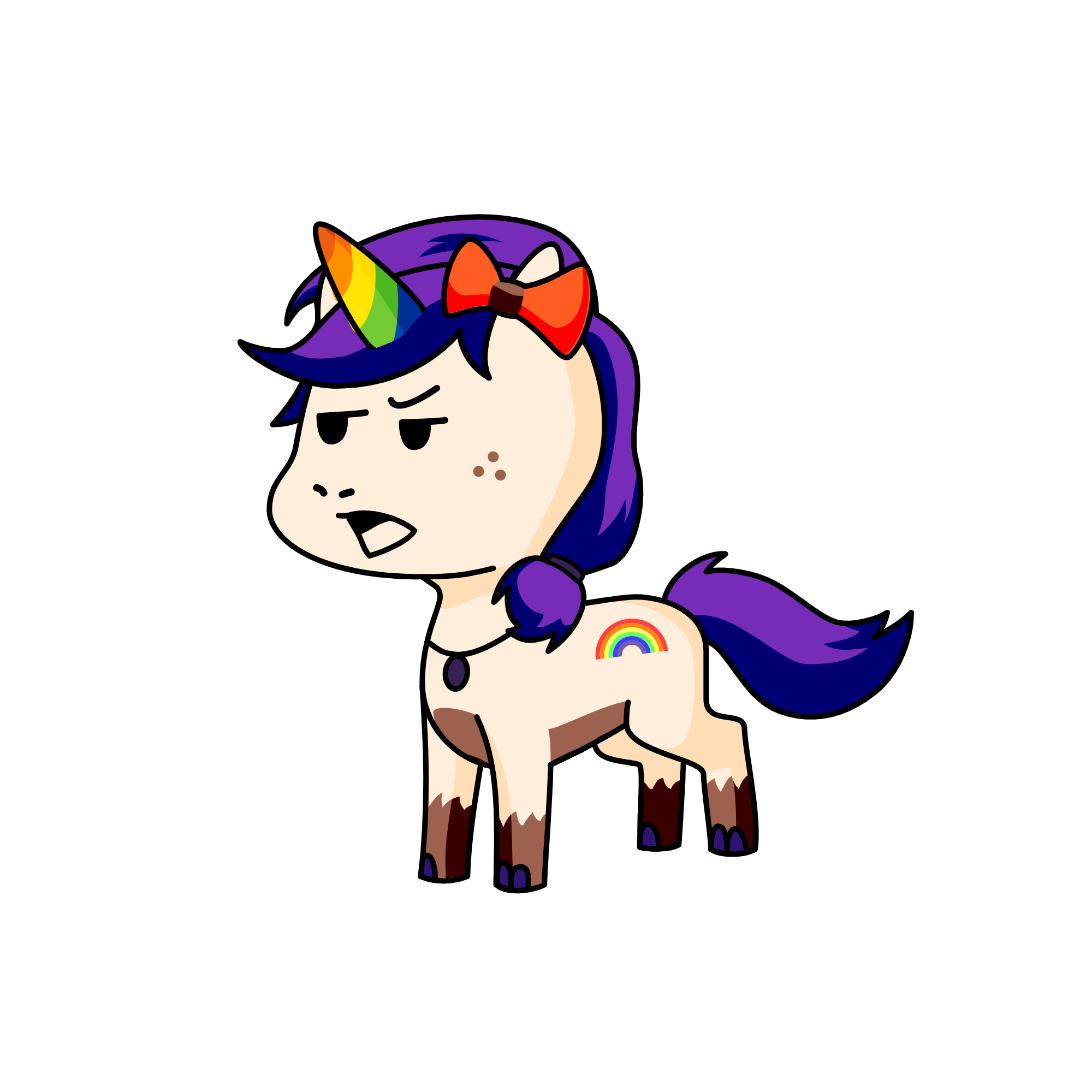 zoe the double chunker, the unicorn