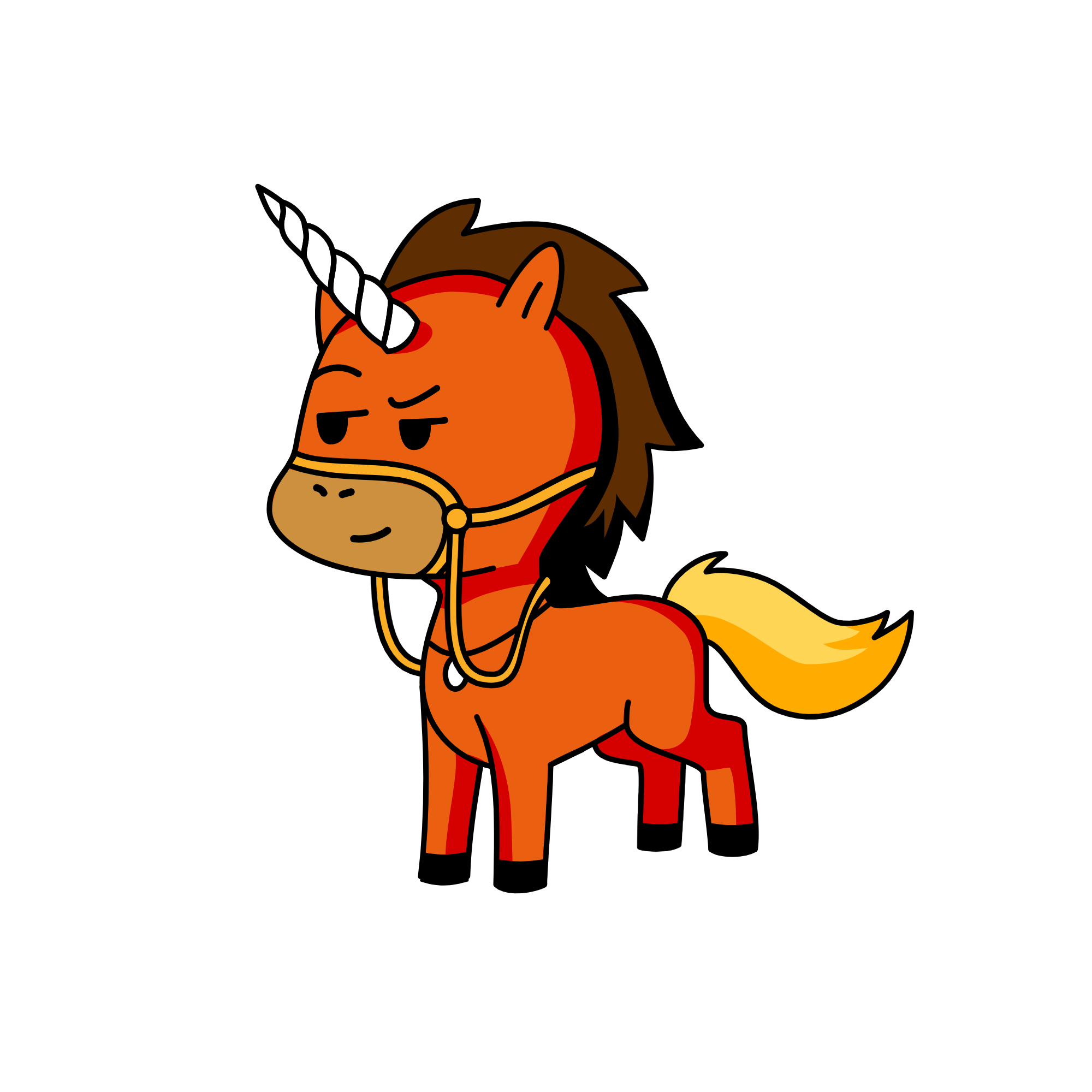 monkey, the unicorn