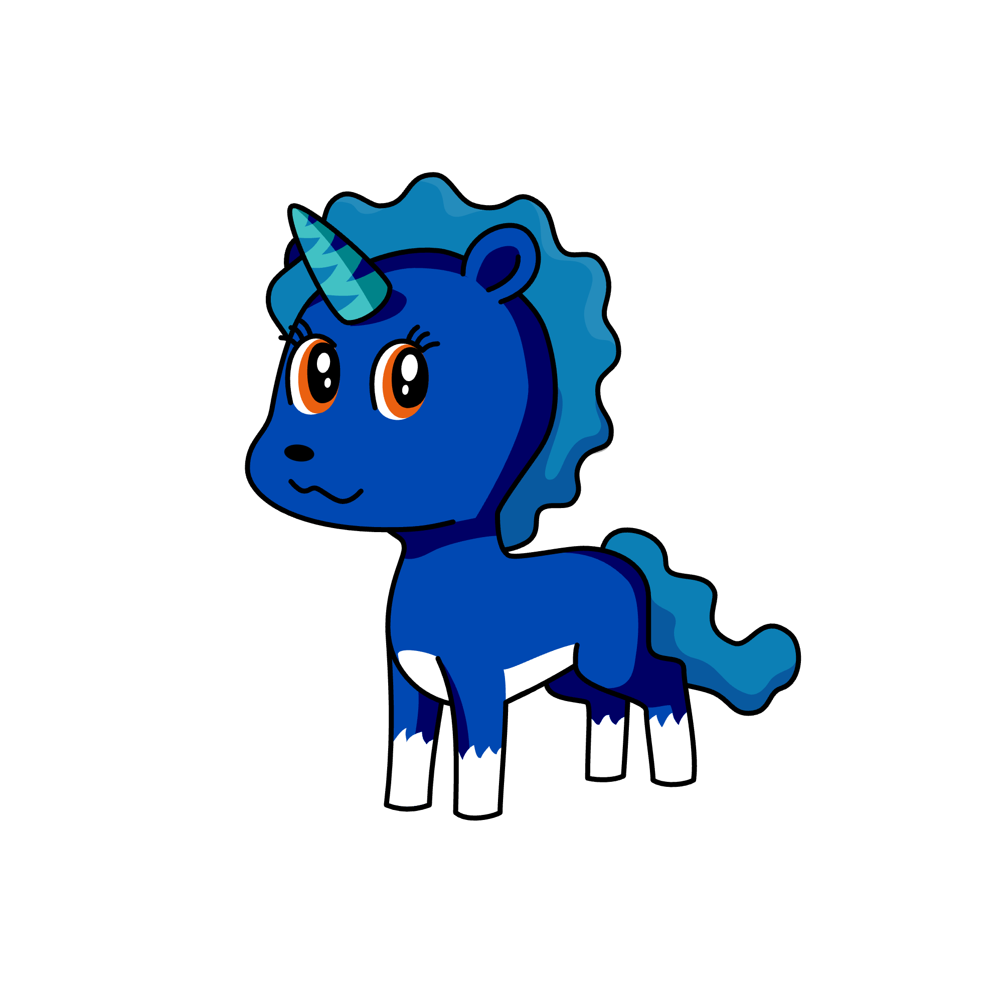 Moggly pony, the unicorn