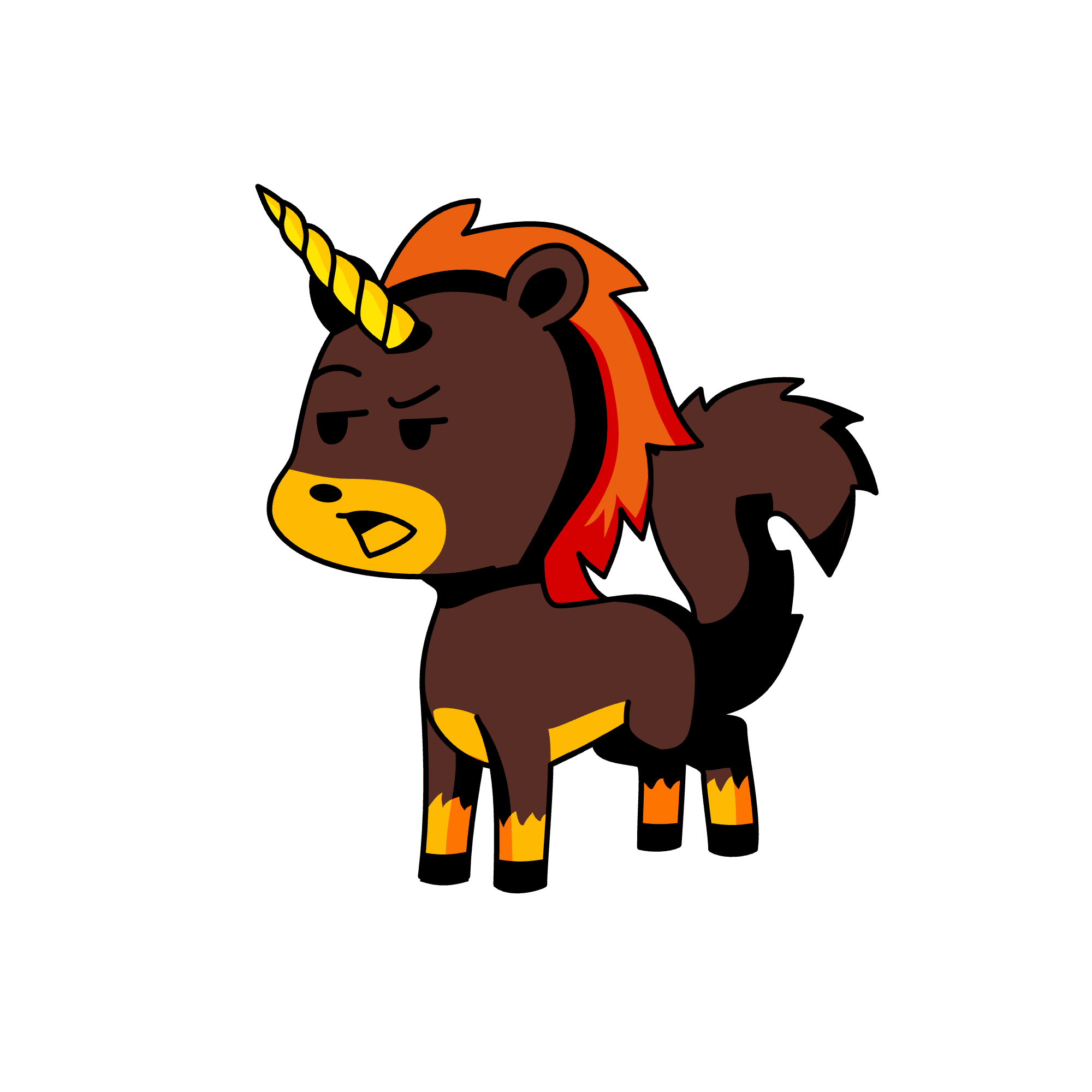 Grizzly grizzly bear , the unicorn