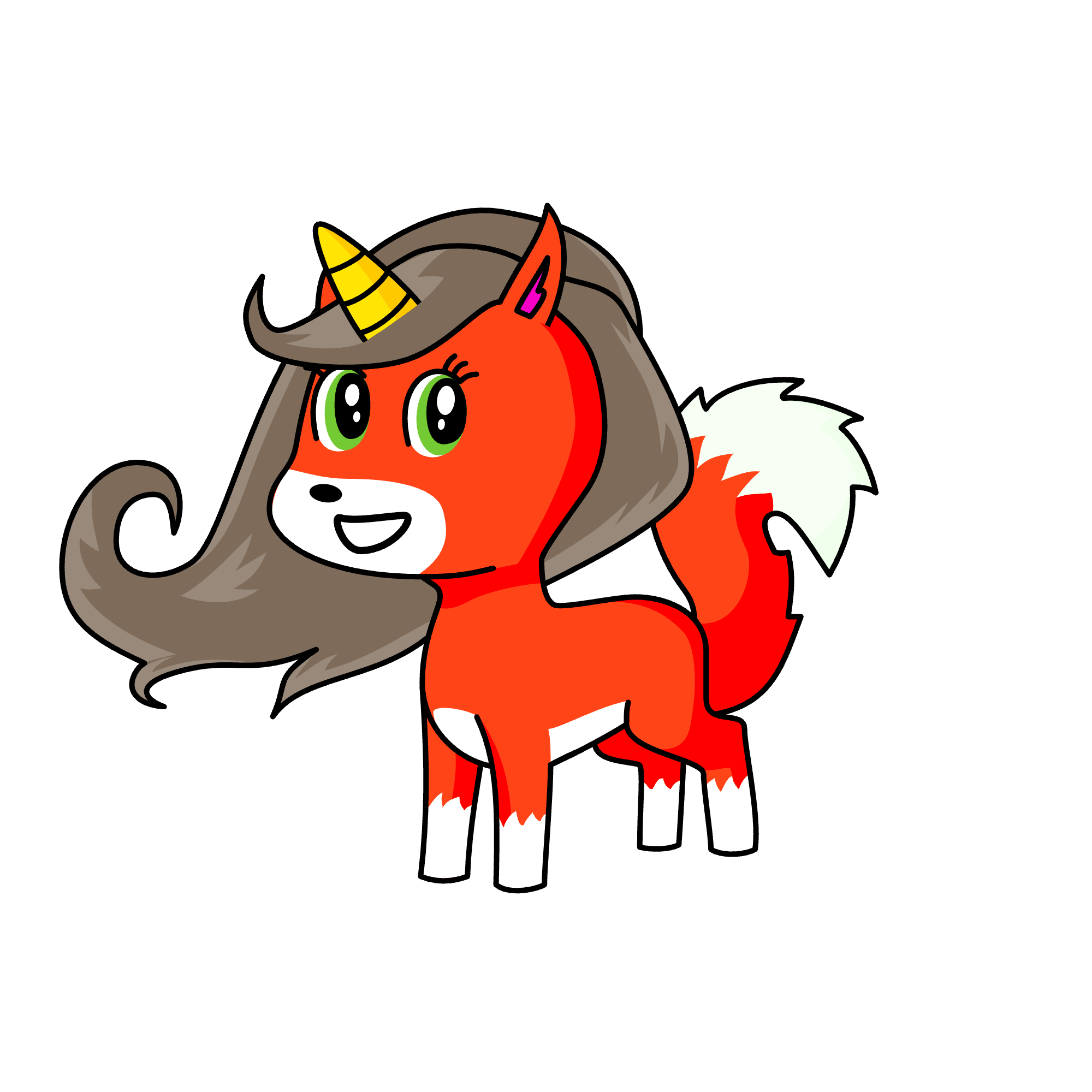 Foxy, the unicorn