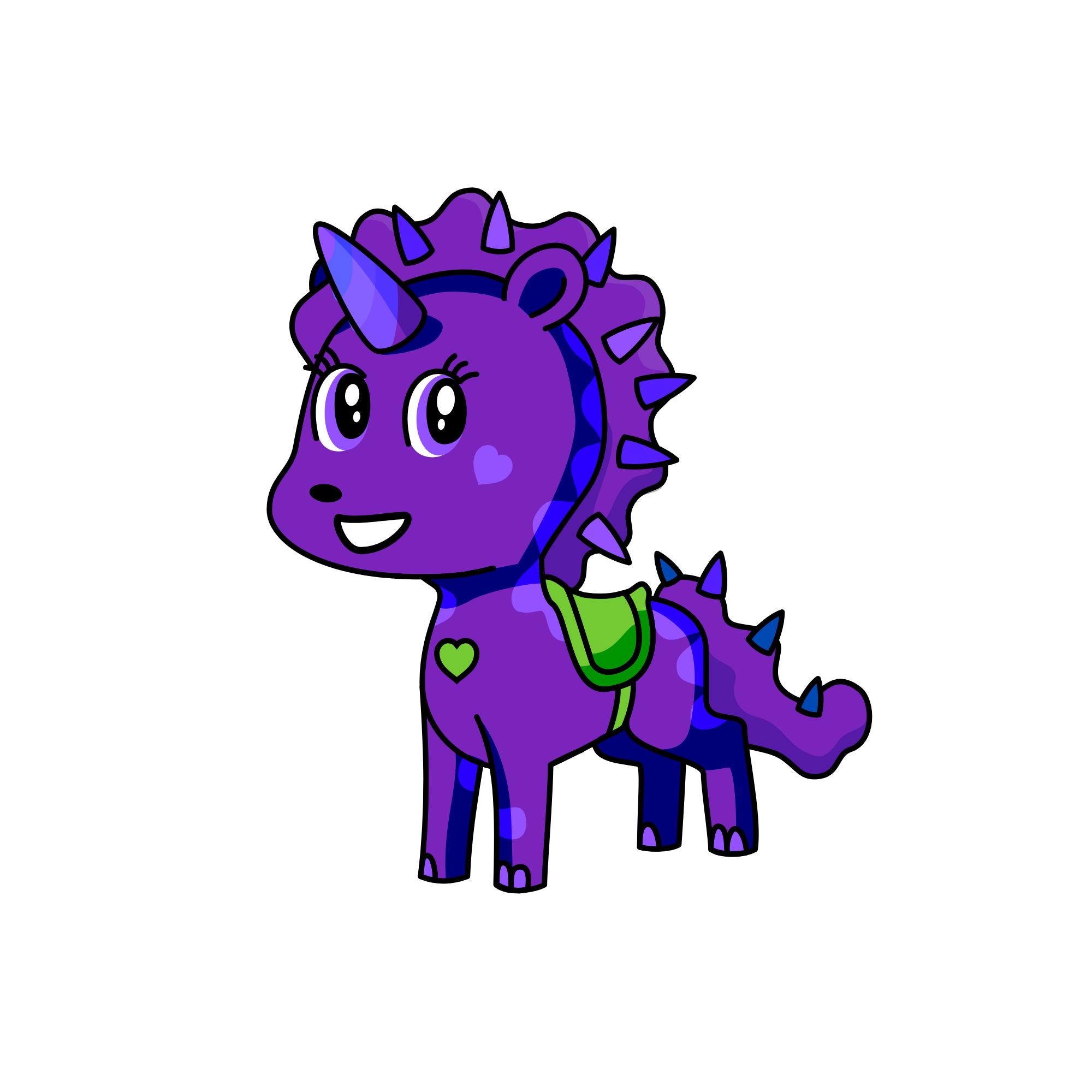 barney the purple dinosaur, the unicorn