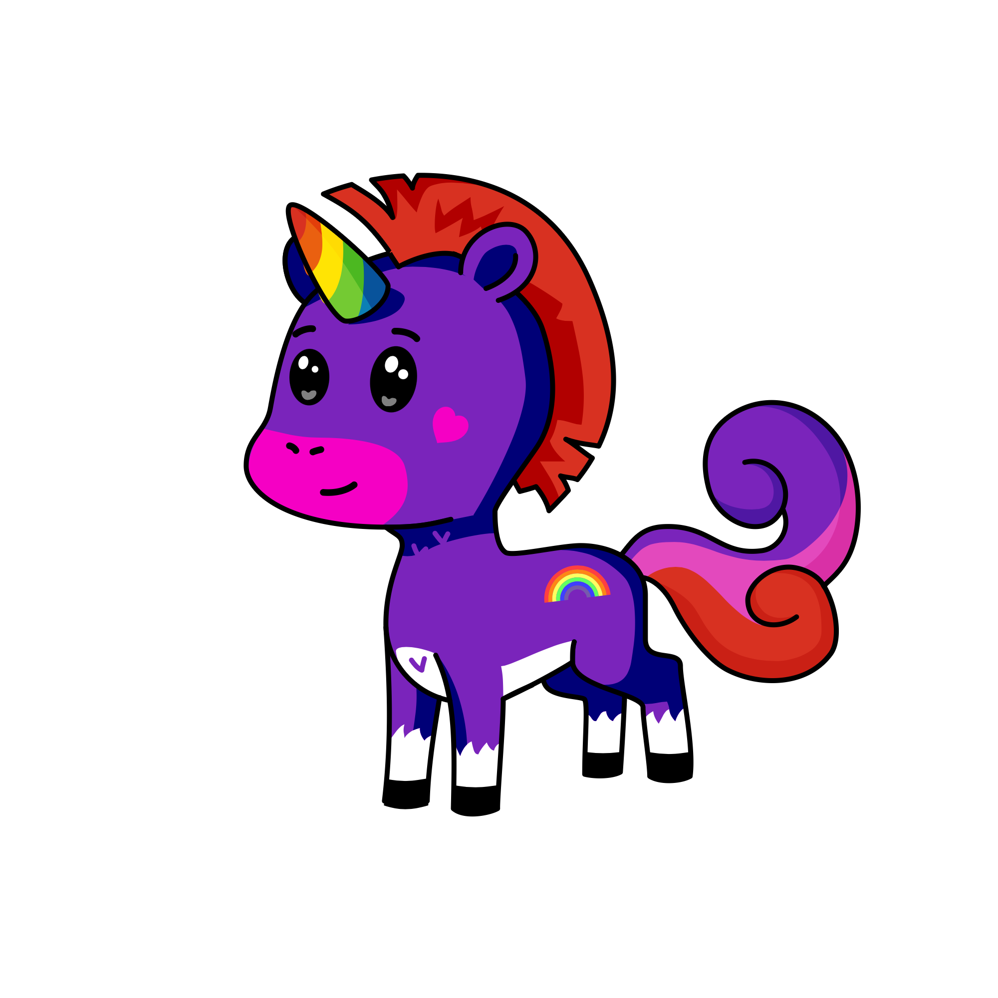 RAINBOWS<(>~<)>, the unicorn