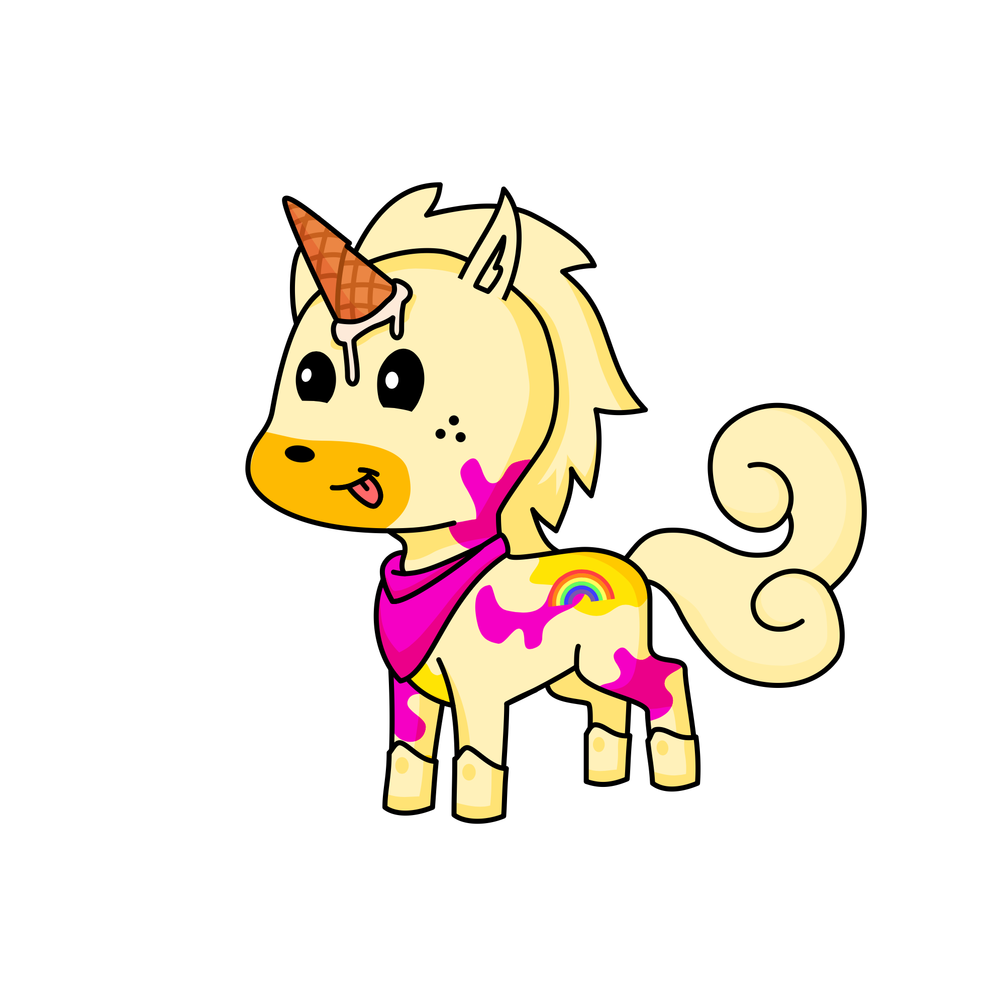 Buttermilk cookie, the unicorn