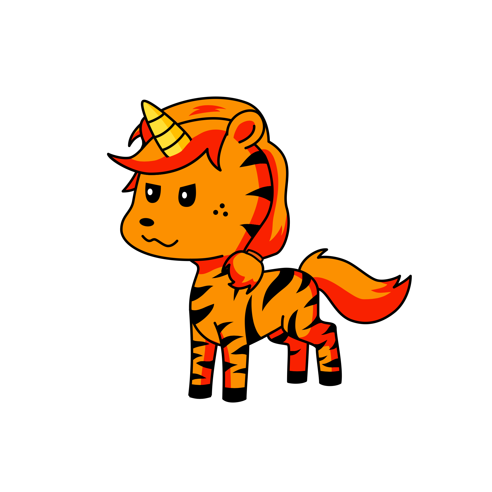 Tiger girly 😞, the unicorn