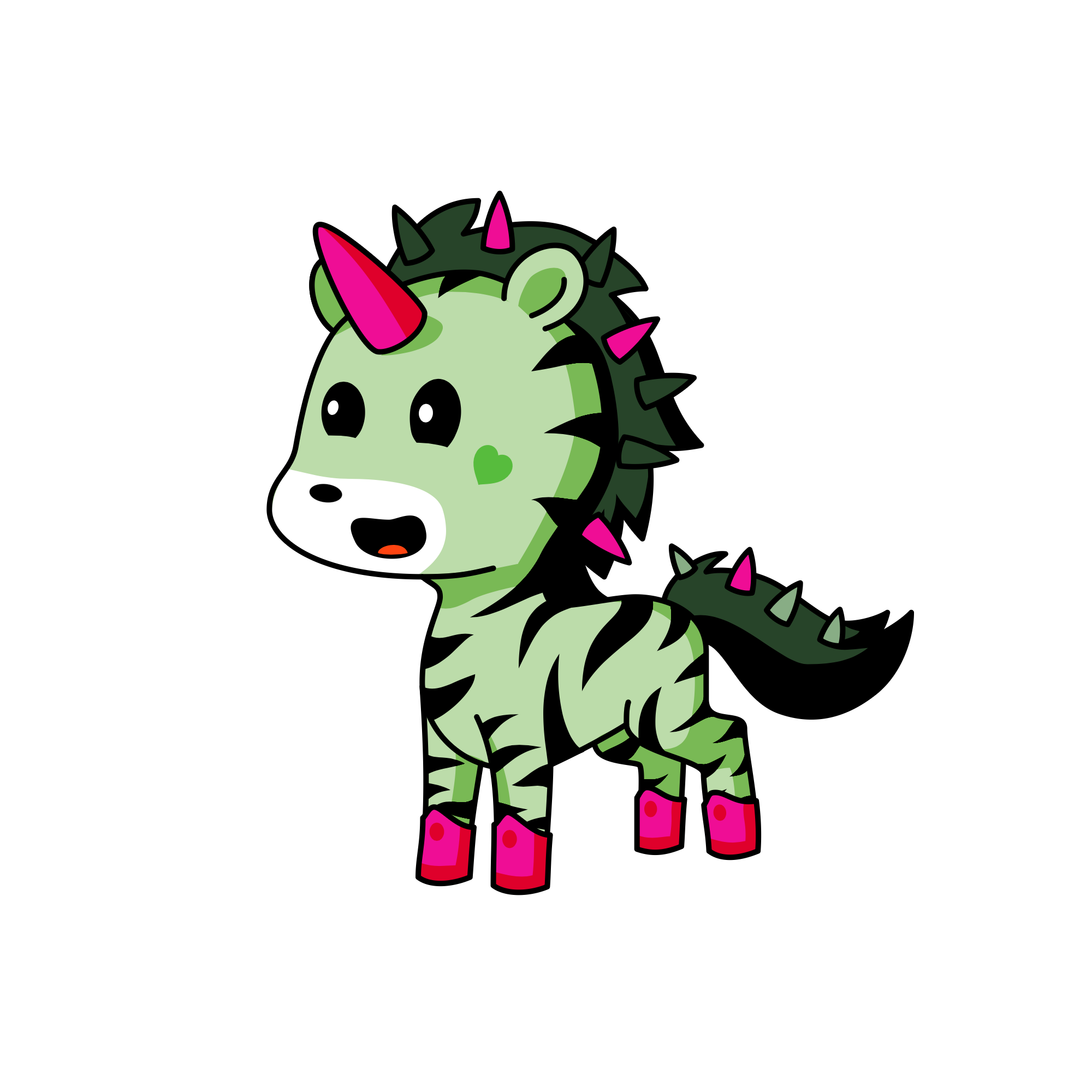 Tiger girlys girlfriend , the unicorn