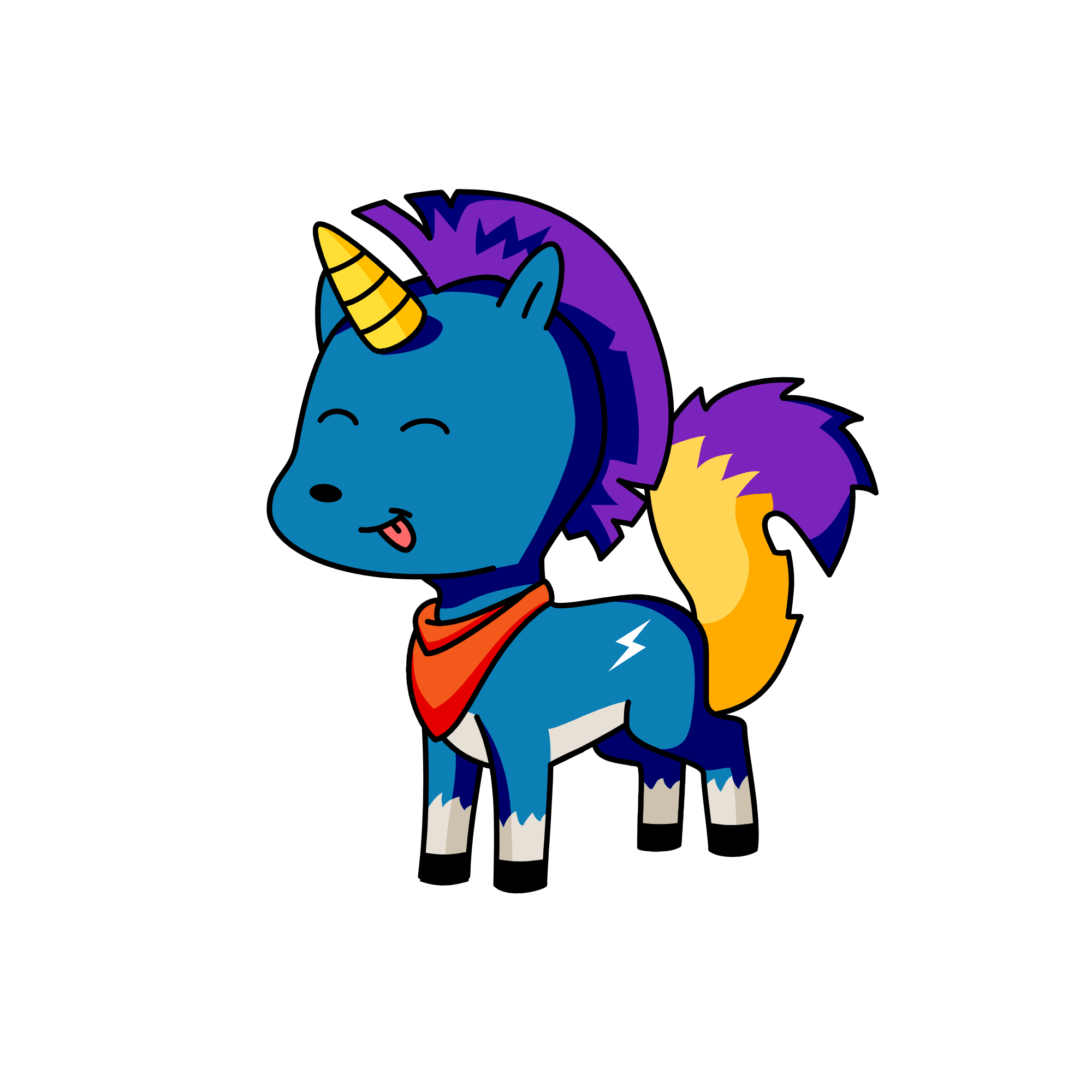 moonlight, the unicorn