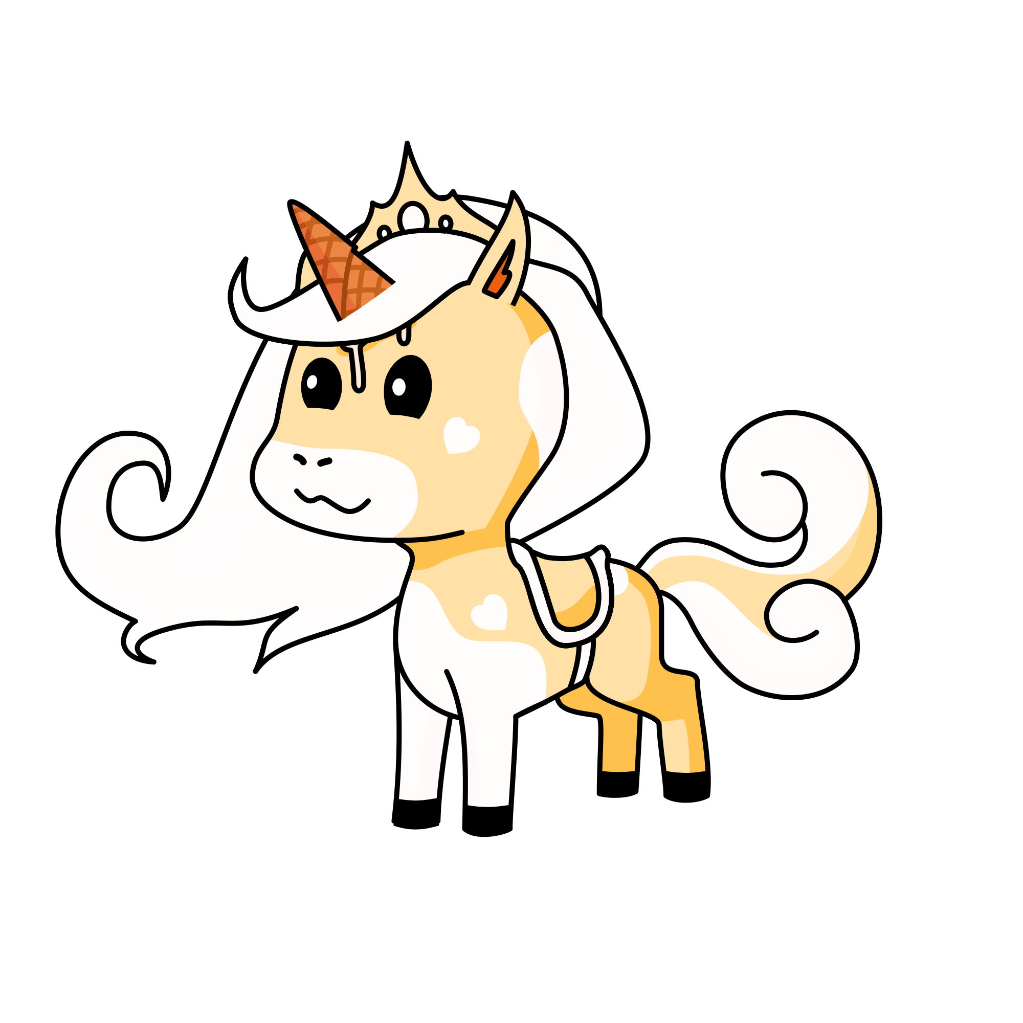 Cream, the unicorn