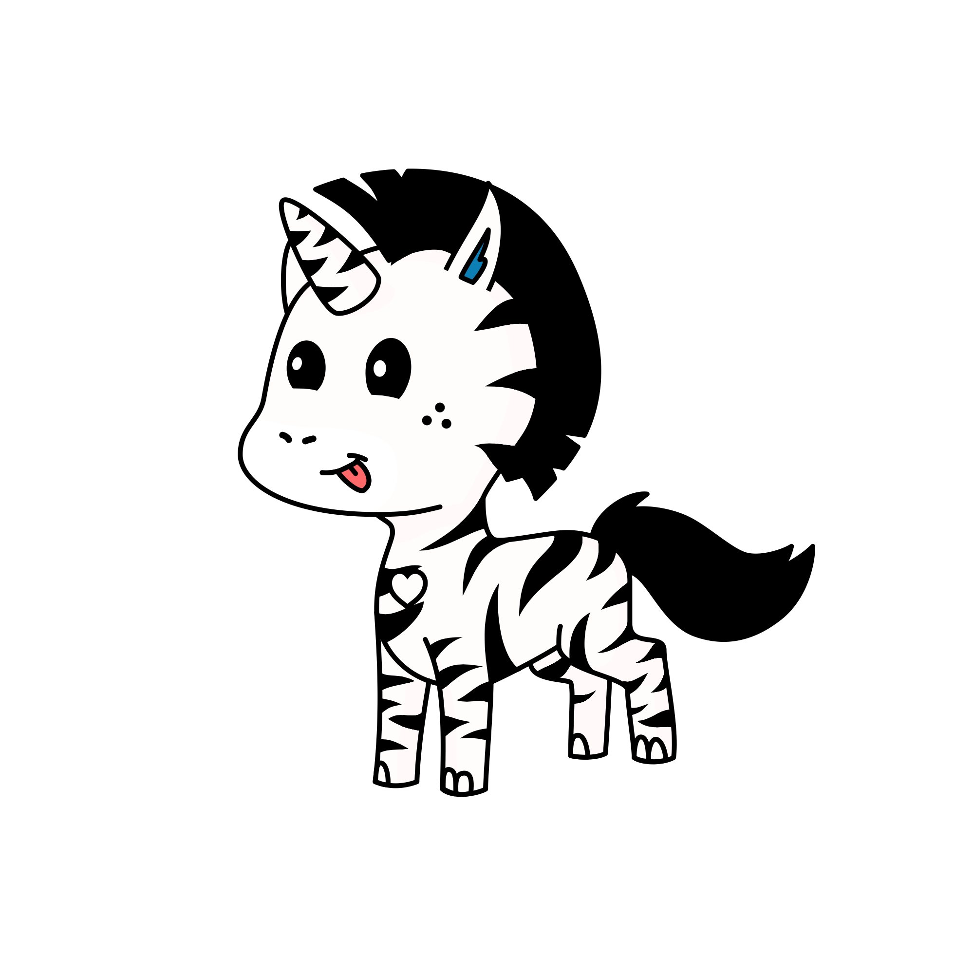 Zebra vibes, the unicorn